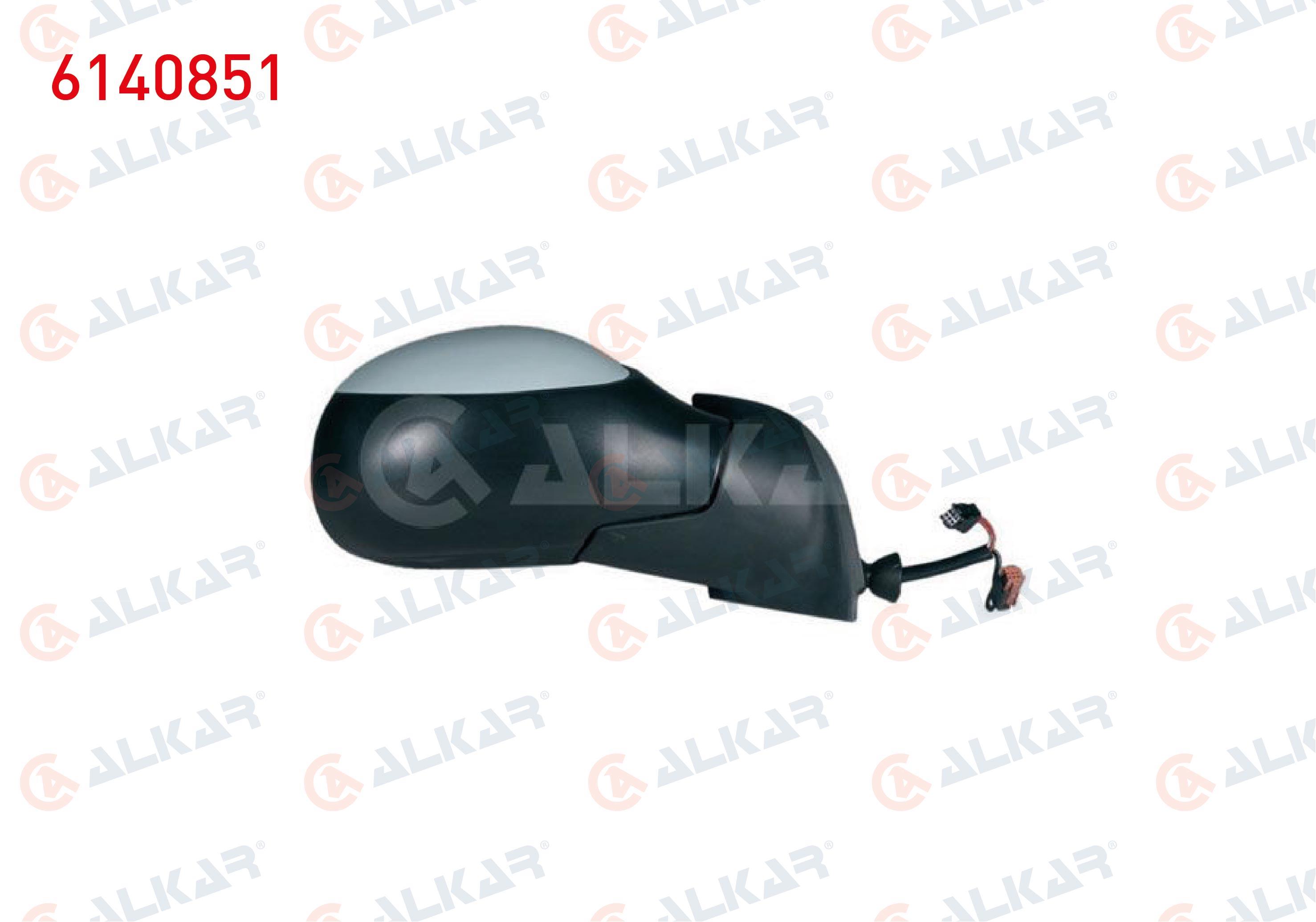 DIS DIKIZ AYNASI SAG ELEKTRIKLI ISITMALI ASTARLI (5 PIN) CITROEN C3 (FC) 2002-2009