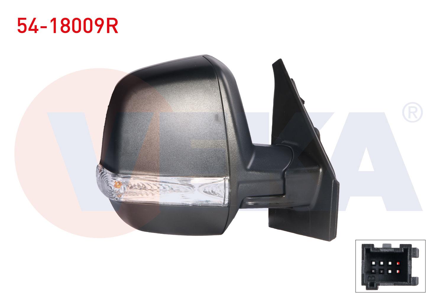 DIS DIKIZ AYNASI SAG MEKANIK CIFT CAMLI FIAT DOBLO CARGO 2010- / OPEL COMBO D 2012-