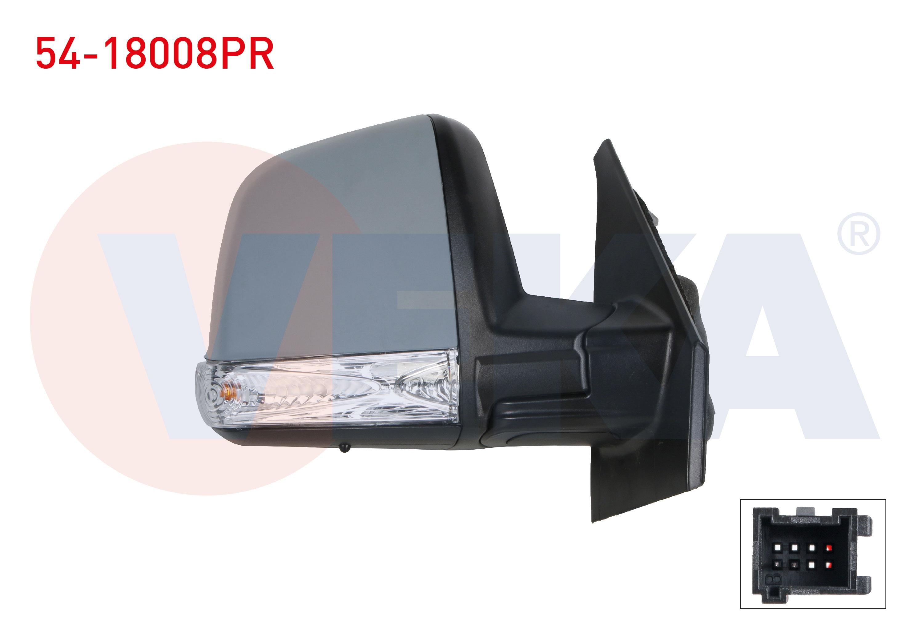 DIS DIKIZ AYNASI SAG MEKANIK SINYALLI ASTARLI TEK CAMLI FIAT DOBLO (152,263) 2010- / OPEL COMBO D 2012-