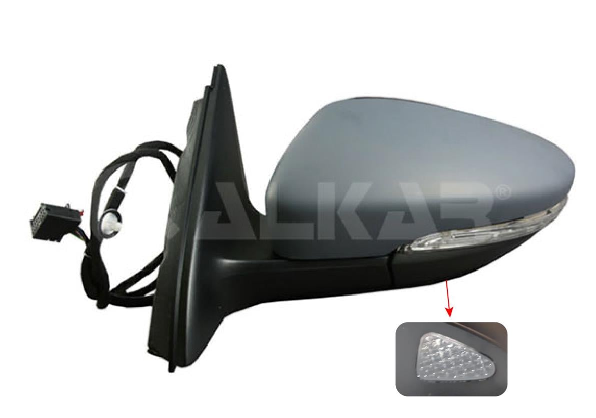 DIS DIKIZ AYNASI SOL ELEKTRIKLI ASFERIK ISITMALI ASTARLI OTOMATIK KATLANIR SINYALLI 9 PIN ALT AYDINLATMA VOLKSWAGEN JETTA IV 2010-2014