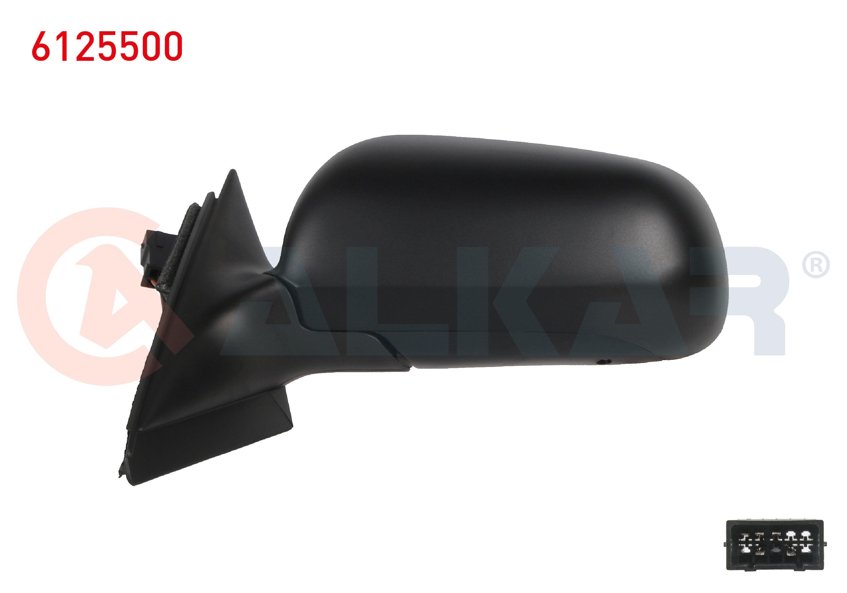 DIS DIKIZ AYNASI SOL ELEKTRIKLI ISITMALI MAVI CAMLI BUYUK TIP 5 PIN AUDI A3 (8L1) 1996-2000