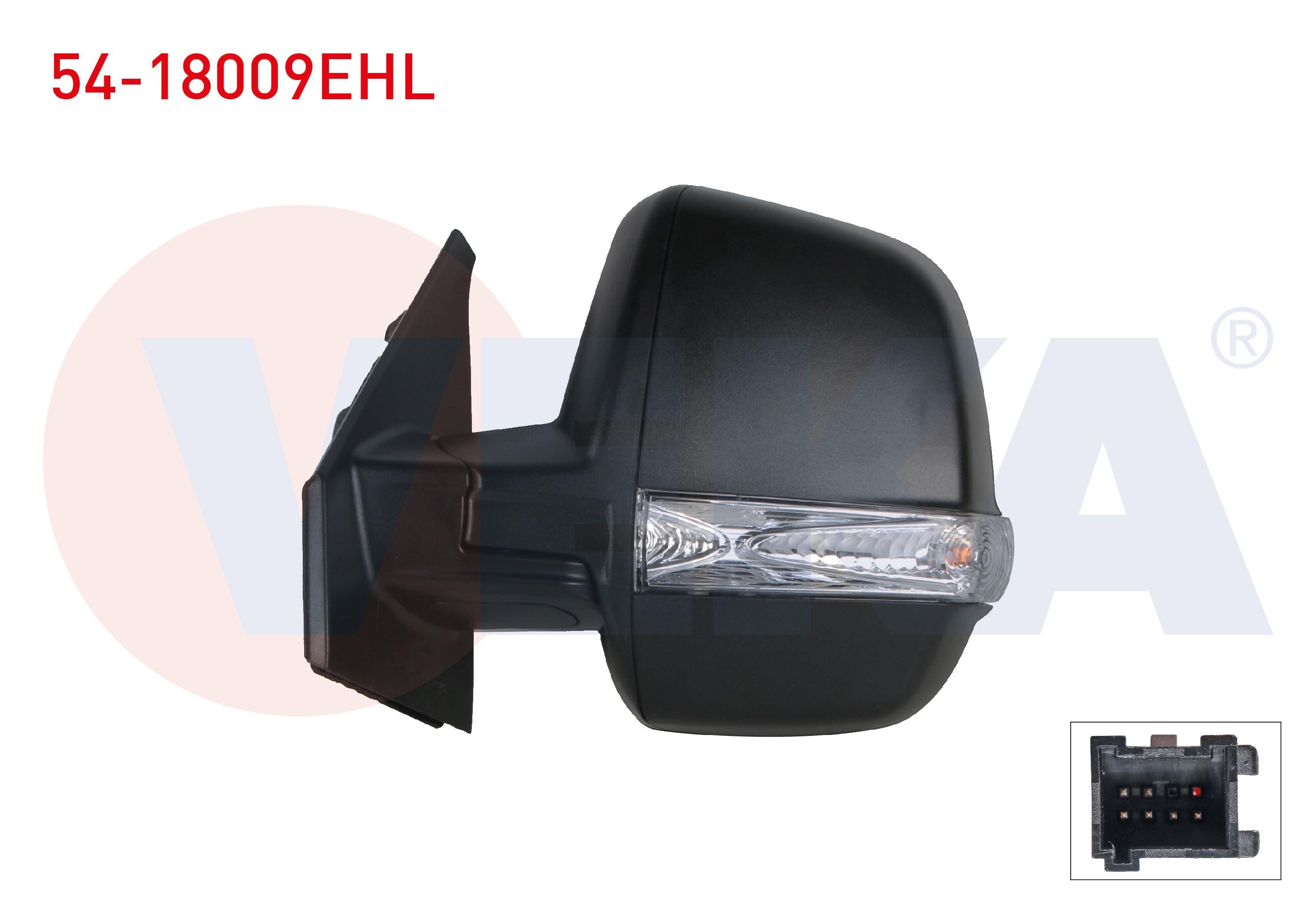 DIS DIKIZ AYNASI SOL ELEKTRIKLI ISITMALI SINYALLI CIFT CAMLI FIAT DOBLO CARGO 2010- / OPEL COMBO D 2012-