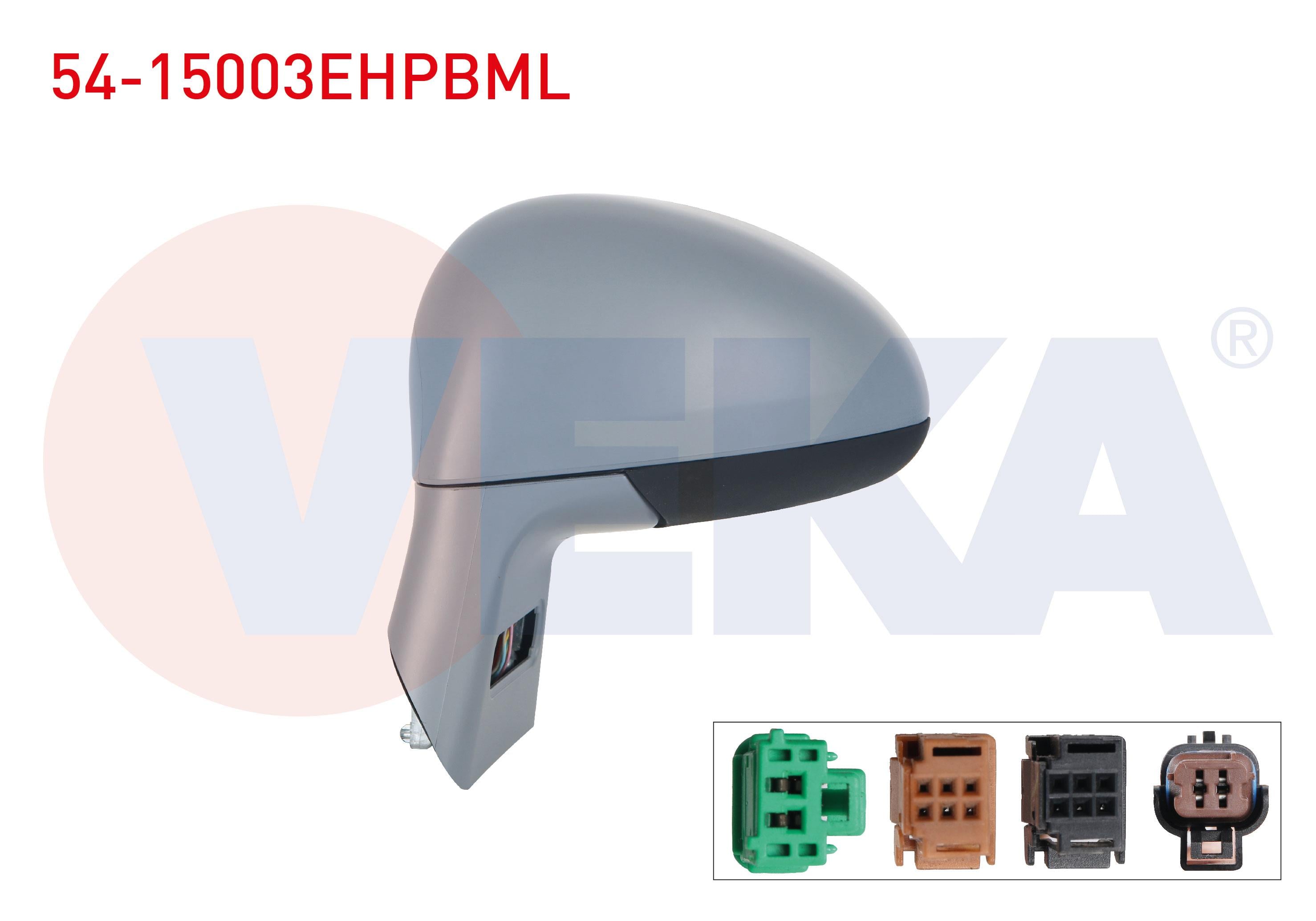 DIS DIKIZ AYNASI SOL ELEKTRIKLI ISITMALI ASTARLI OTOMATIK KATLANIR ASFERIK HAFIZALI MAVI CAMLI CITROEN C4 2004-2009