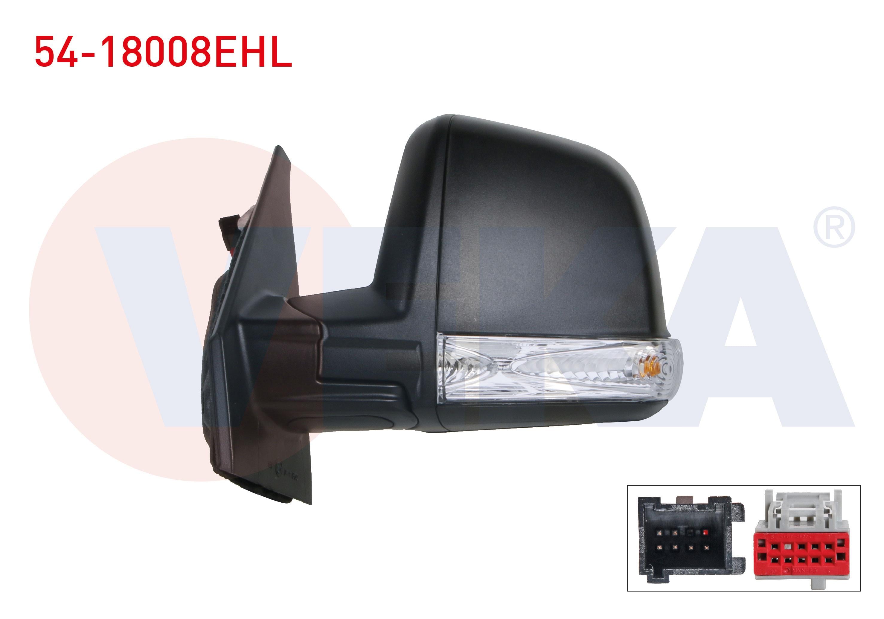 DIS DIKIZ AYNASI SOL ELEKTRIKLI ISITMALI SINYALLI TEK CAMLI FIAT DOBLO (152,263) 2010- / OPEL COMBO D 2012-