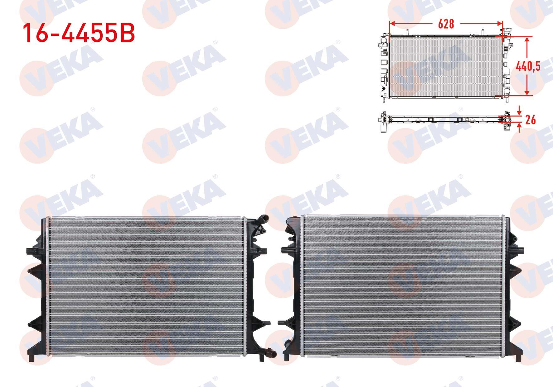 EK SU RADYATORU BRAZING (5.5mm fin) VOLKSWAGEN CADDY IV 2.0 TDI A-T/M-T AC+/- 2015-