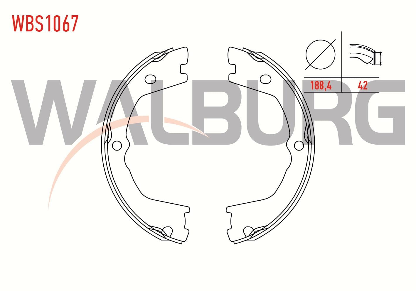 EL FREN BALATASI ARKA IVECO DAILY IV (65C15) 2.3i 4X4 188,4X42 mm 2006-2011