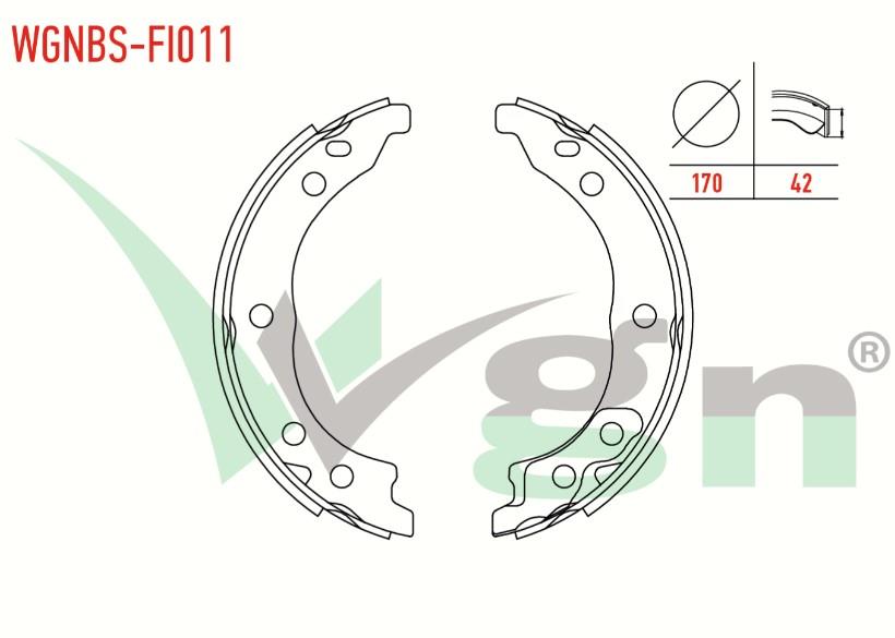 EL FREN BALATASI FIAT DUCATO (244) 2.8 JTD 170X42 mm 2002-2006/BOXER II 2.2 HDI 2002-2006/BOXER II 1.9 TD 2002-2006/DUCATO 2.5 D 2002-2006/JUMPER II 1.9 D 2002-2006/BOXER II 2.5 D 2002-2006