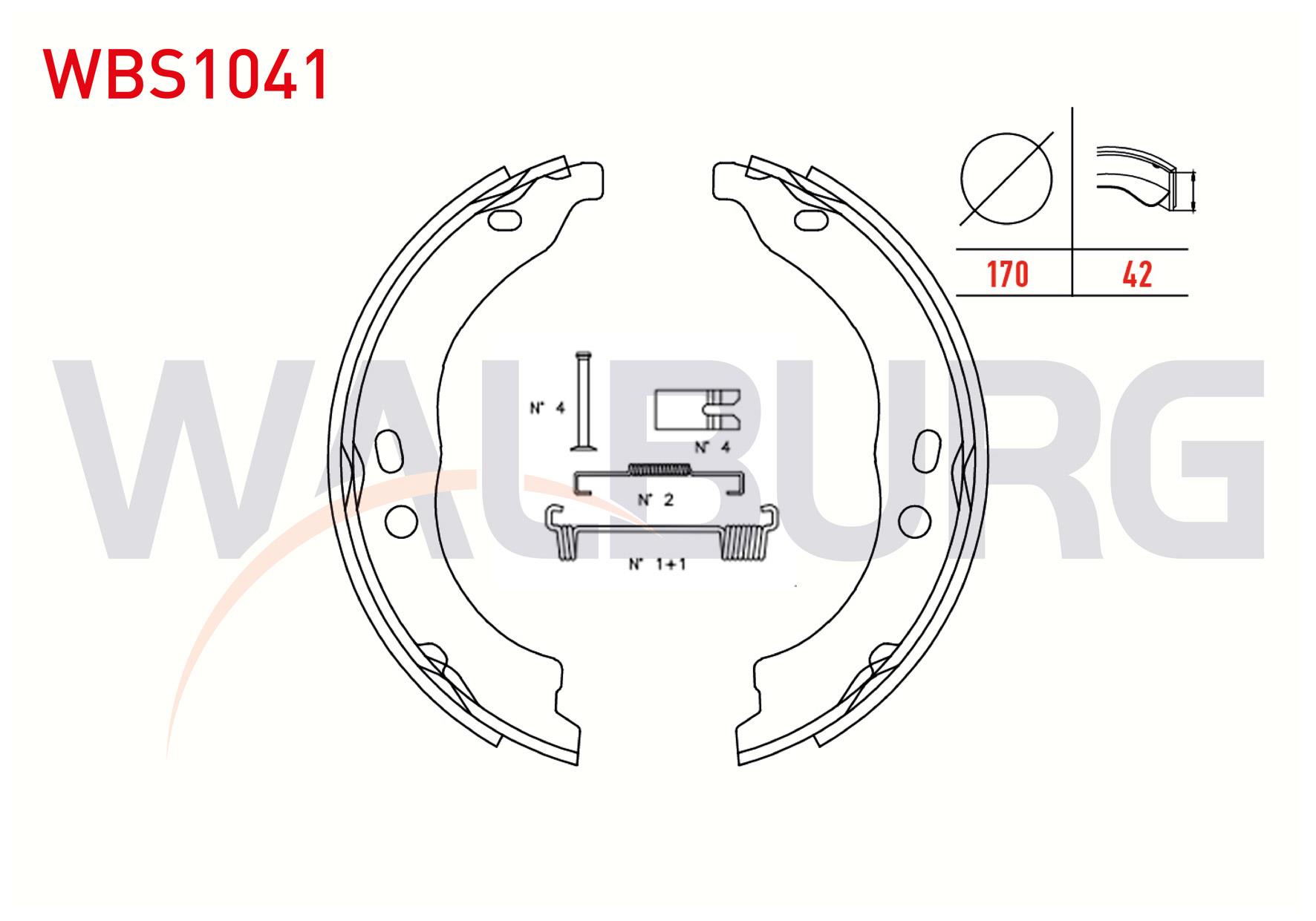 EL FREN BALATASI KIT 170x42 FIAT DUCATO 2.0JTD - 2.3 MJT 2006-2014/ PEUGEOT BOXER III 2.2 HDI - 2.0 HDI 2006-2014/CITROEN JUMPER III 2.0 HDI - 2.2 HDI 2006-2014