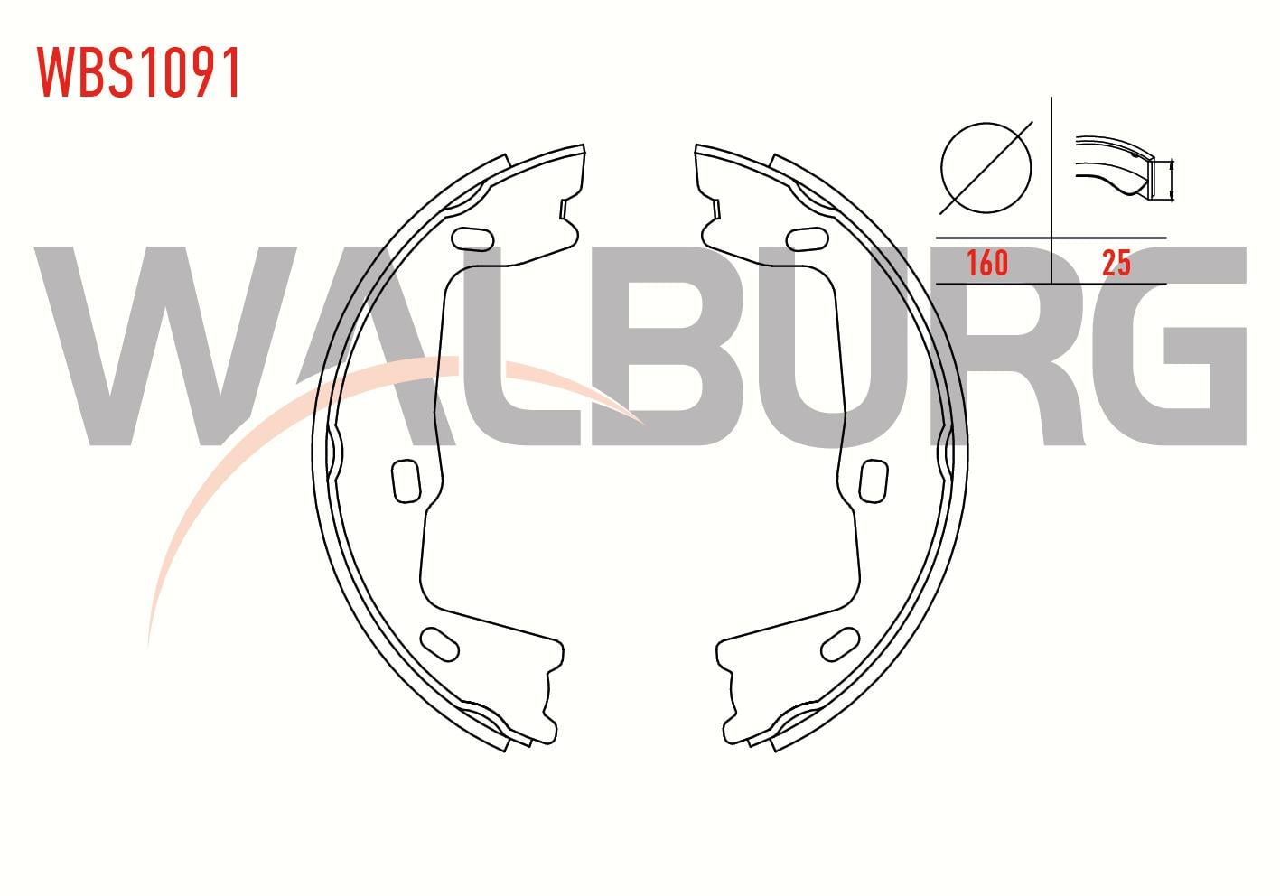EL FREN BALATASI OPEL VECTRA B 1.6i 160X25 mm 1995-2003/ASTRA G (F69) 1.6 16v 1998-2005/VECTRA B 1.8i 16v 1995-2003/VECTRA A 1.6 1988-1995/VECTRA B 2.0i 1995-2003/VECTRA A 2.0 1988-1995