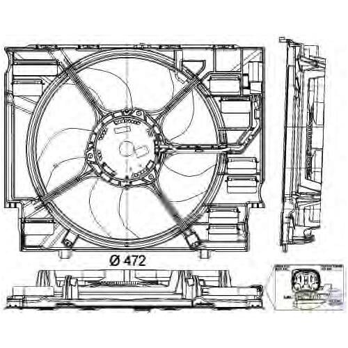 FAN 520D-525D-530D  E60 M47N-M57N 2006-
