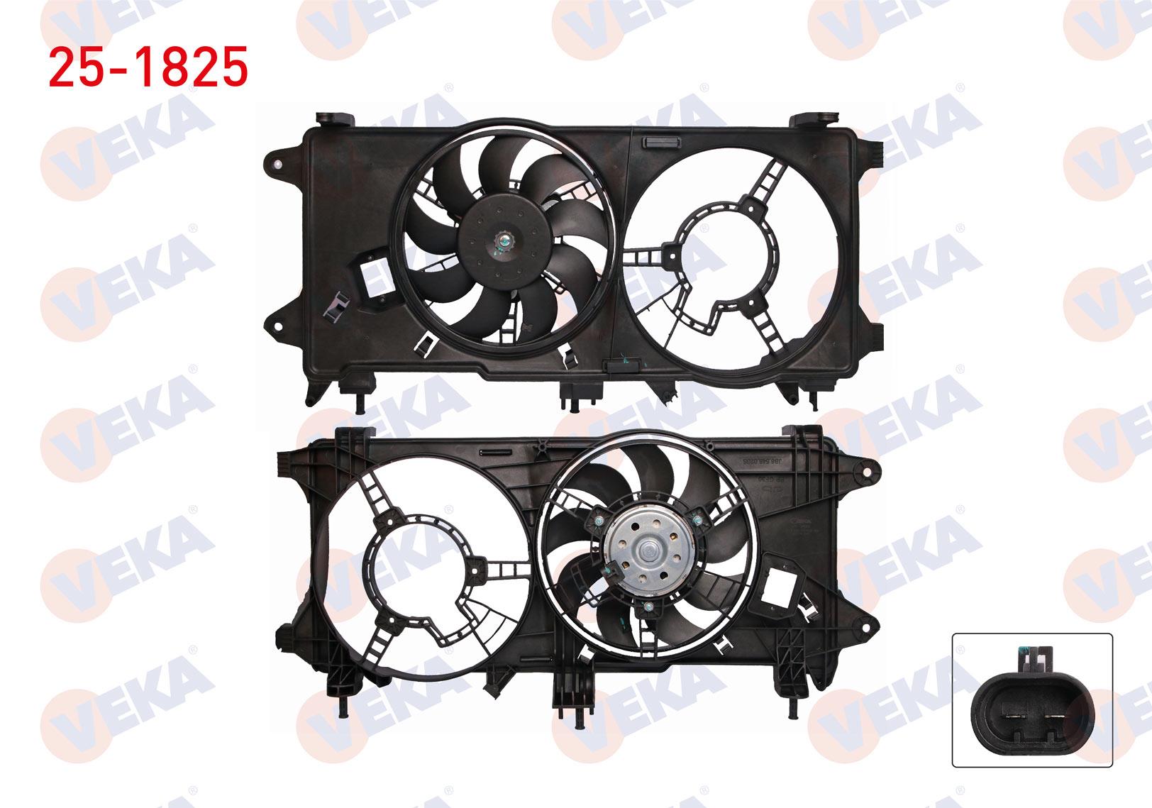 FAN MOTORU CIFTLI DAVLUMBAZ TEKLI FAN FIAT DOBLO (119,123) 1.3 MJT KLIMASIZ 2005-2010