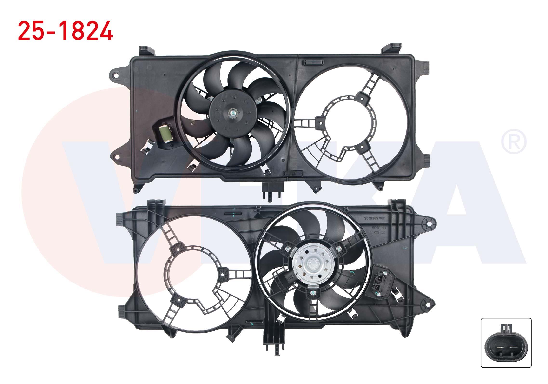 FAN MOTORU CIFTLI DAVLUMBAZ TEKLI FAN REZISTANSLI FIAT DOBLO (119,223) 1.3 MJT KLIMASIZ 2001-2010