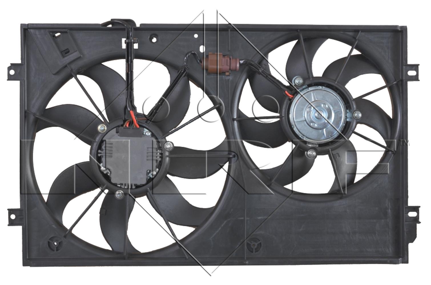 FAN MOTORU DAVLUMBAZLI CIFTLI KASA 400mm GOLF V-VI - PASSAT 1.2 TSI - 1.4 TSI - 1.6i - 1.6 TDI 03-13/ A3 1.2 - 1.4 - 1.6 03-12/ LEON 1.2 TSI - 1.4 TSI