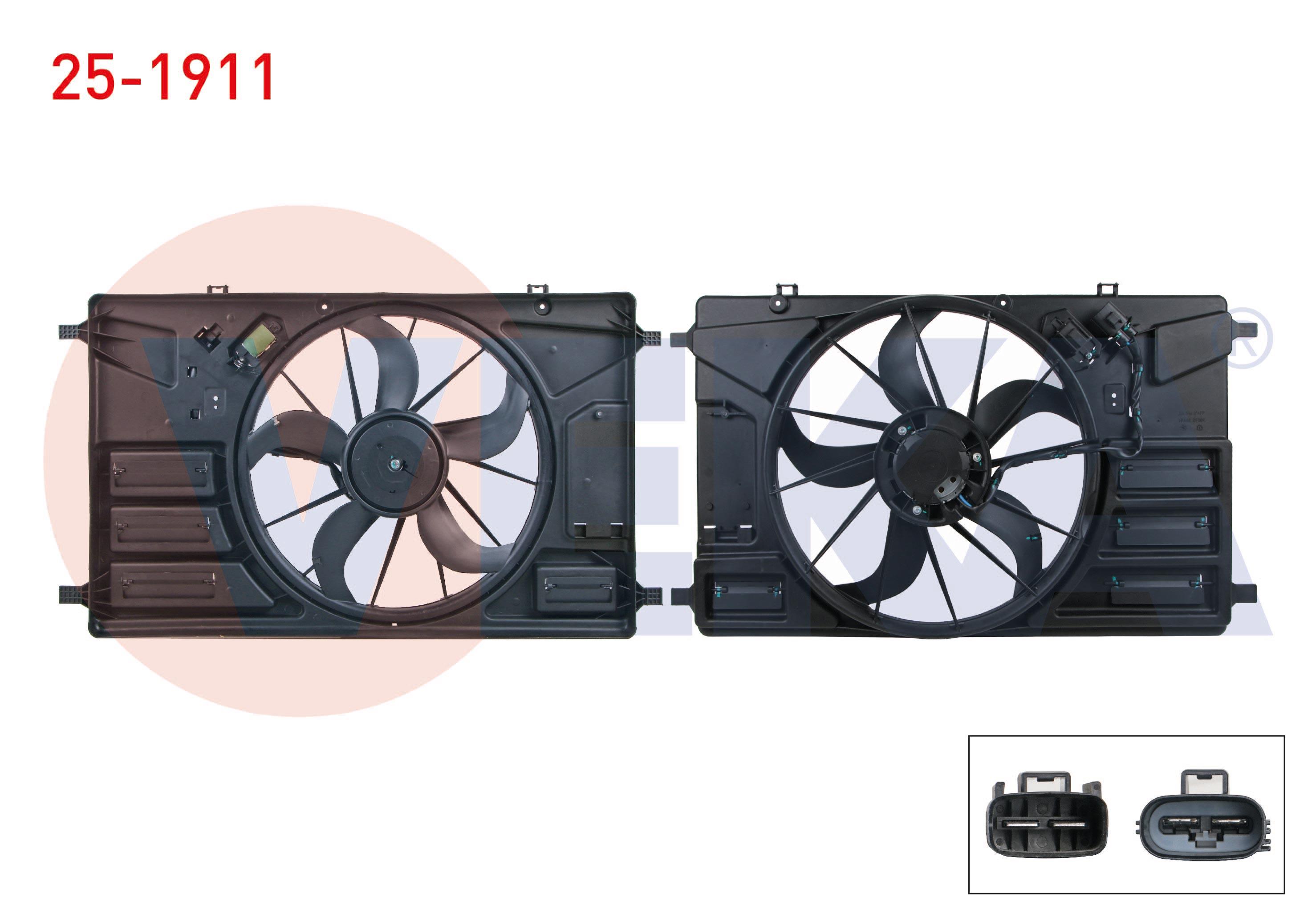 FAN MOTORU DAVLUMBAZLI REZISTANSLI (TEKLI) FORD TOURNEO - TRANSIT CUSTOM (V362) 2.0 ECOBLUE - 2.2 TDCI 2015- / TRANSIT (V363) 2.0 ECOBLUE - 2.2 TDCI 2014-