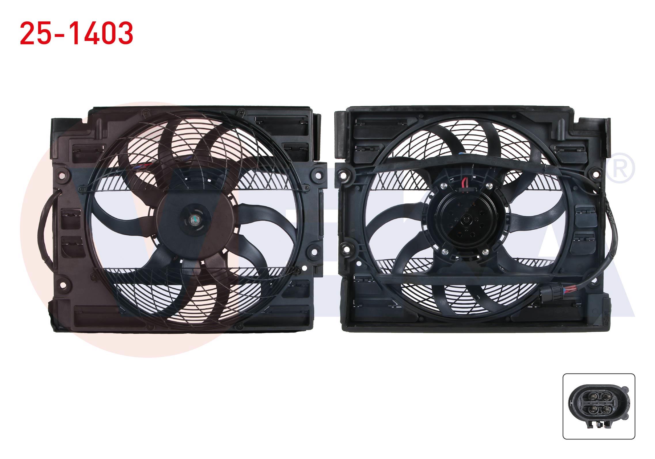 FAN MOTORU DAVLUMBAZLI TEKLI (4 FISLI) BMW 5 SERISI (E39) 520 i - 523 i - 525 i - 525 TDS - 528 i - 530 D - 530 i - 540 i AC+ 1995-1998