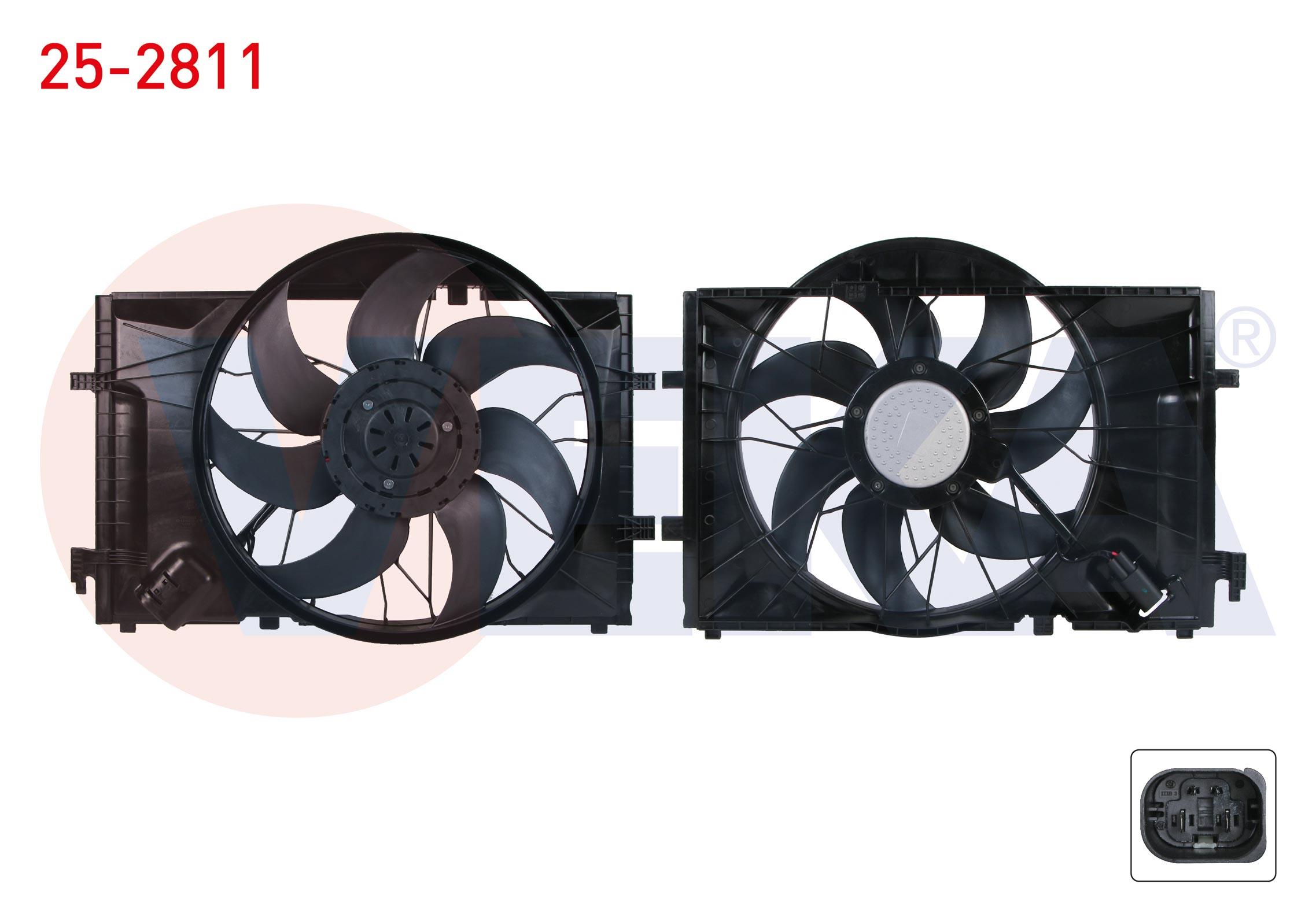 FAN MOTORU DAVLUMBAZLI TEKLI (440W) MERCEDES C SERISI (W203) C 180 - C 200 - C 200 CDI - C 220 CDI - C 230 - C 240 - C 270 CDI - C 320 2000-2006/ CLK (C209) 200 - 240 - 270 CDI - 320 2002-2009
