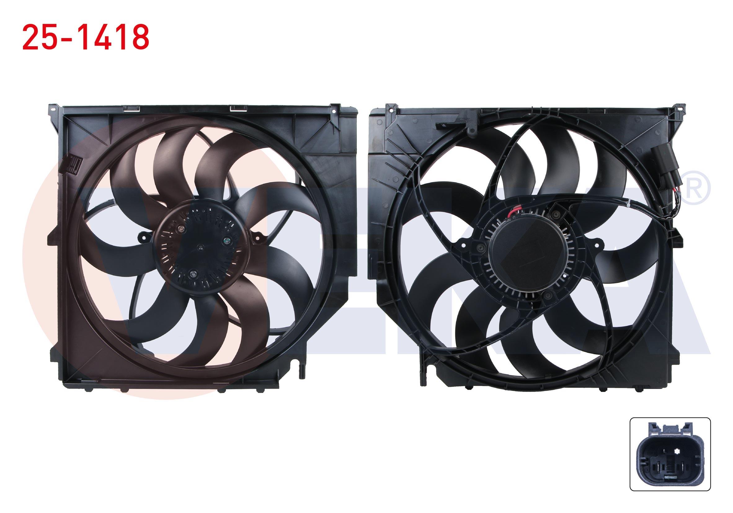 FAN MOTORU DAVLUMBAZLI TEKLI (590W) BMW X3 (E83) 2.0 D - 2.0 D xDrive - 2.5 - 3.0i - 3.0 D 2004-2010