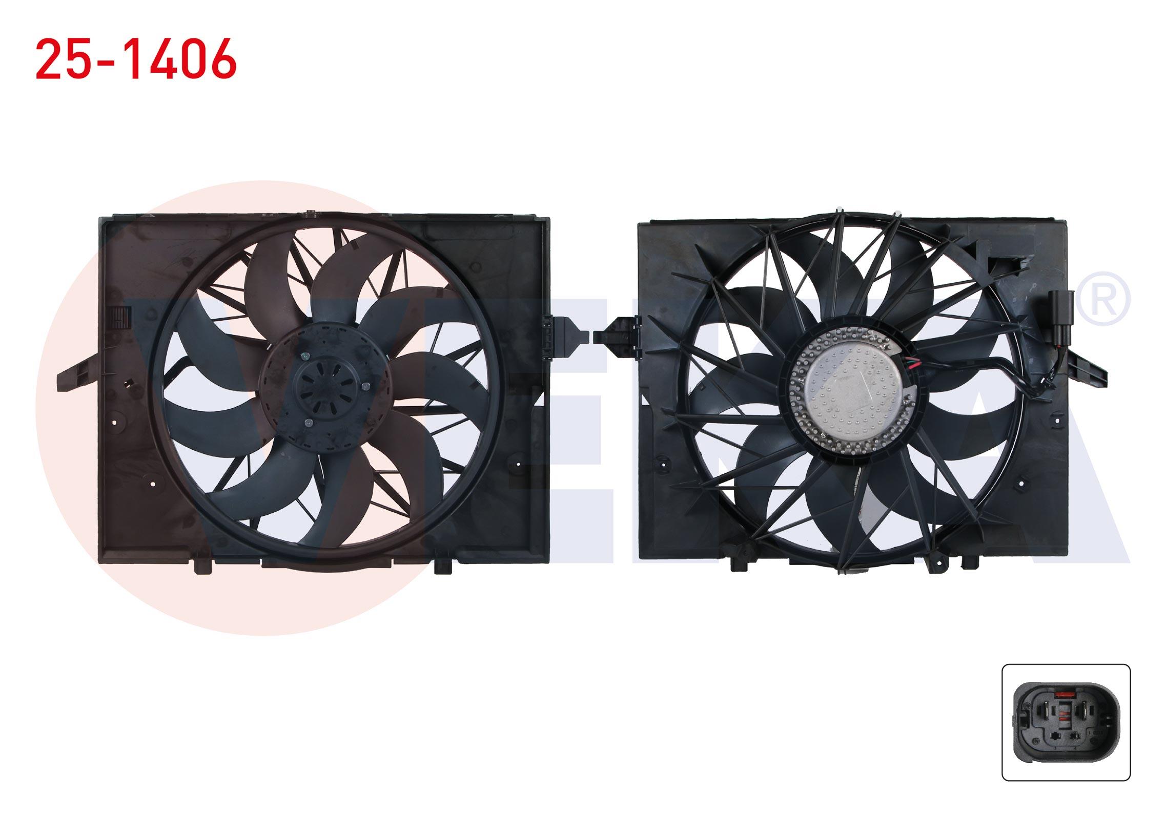 FAN MOTORU DAVLUMBAZLI TEKLI (600W) BMW 5 SERISI (E60) 520 i - 525 D - 525 i - 530 D - 530 i - 535 D - 545 i AC+ A-T 2003-2010/ 6 (E63) 630 i AC+ A-T 2004-/ 7 (E65) 730 i - 735 i - 745 i AC+ A-T 01-09