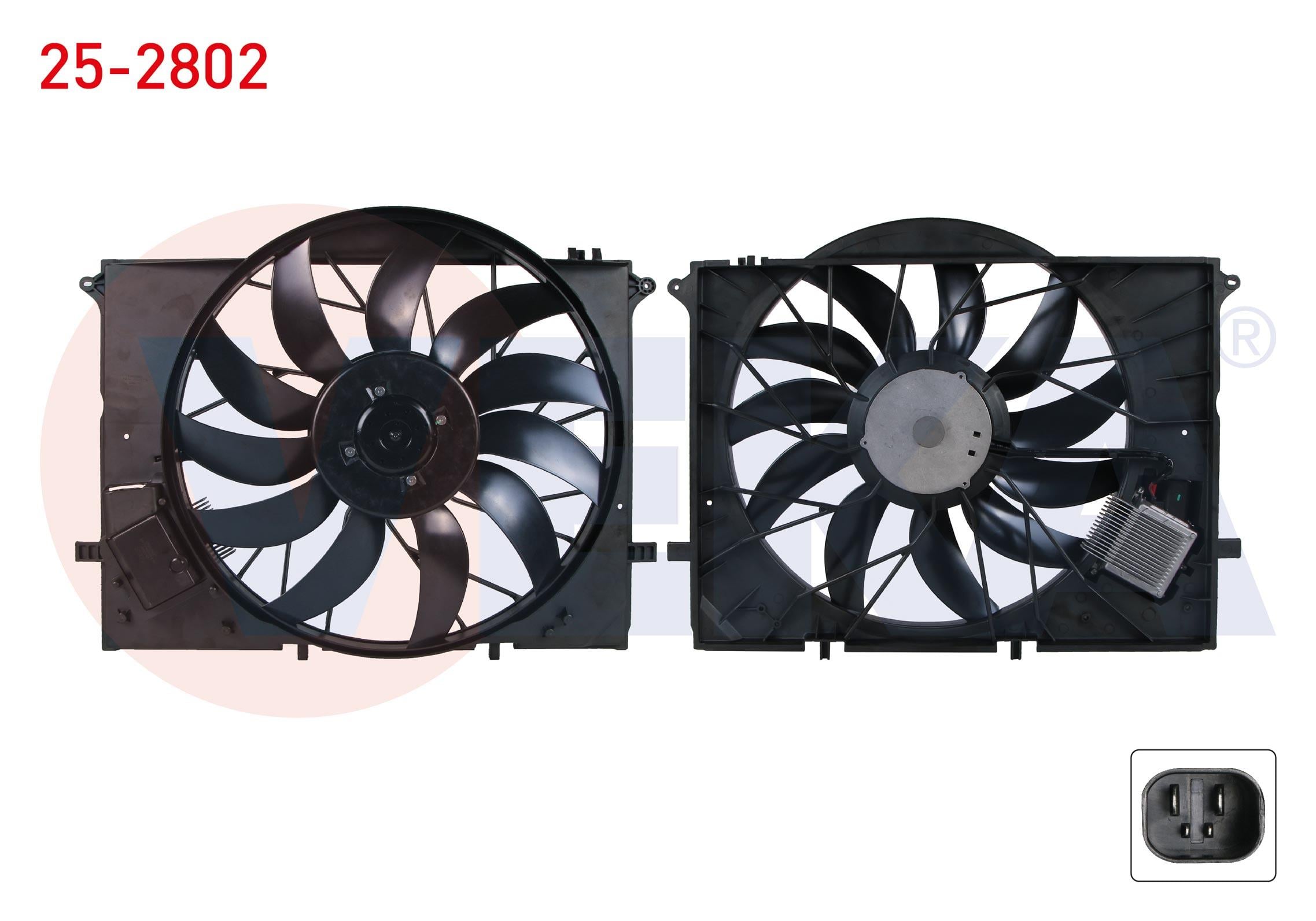 FAN MOTORU DAVLUMBAZLI TEKLI (850W) (4 FISLI) MERCEDES S SERISI (W220) S 320 - S 320 CDI - S 350 - S 400 CDI - S 500 - S 600 1998-2005