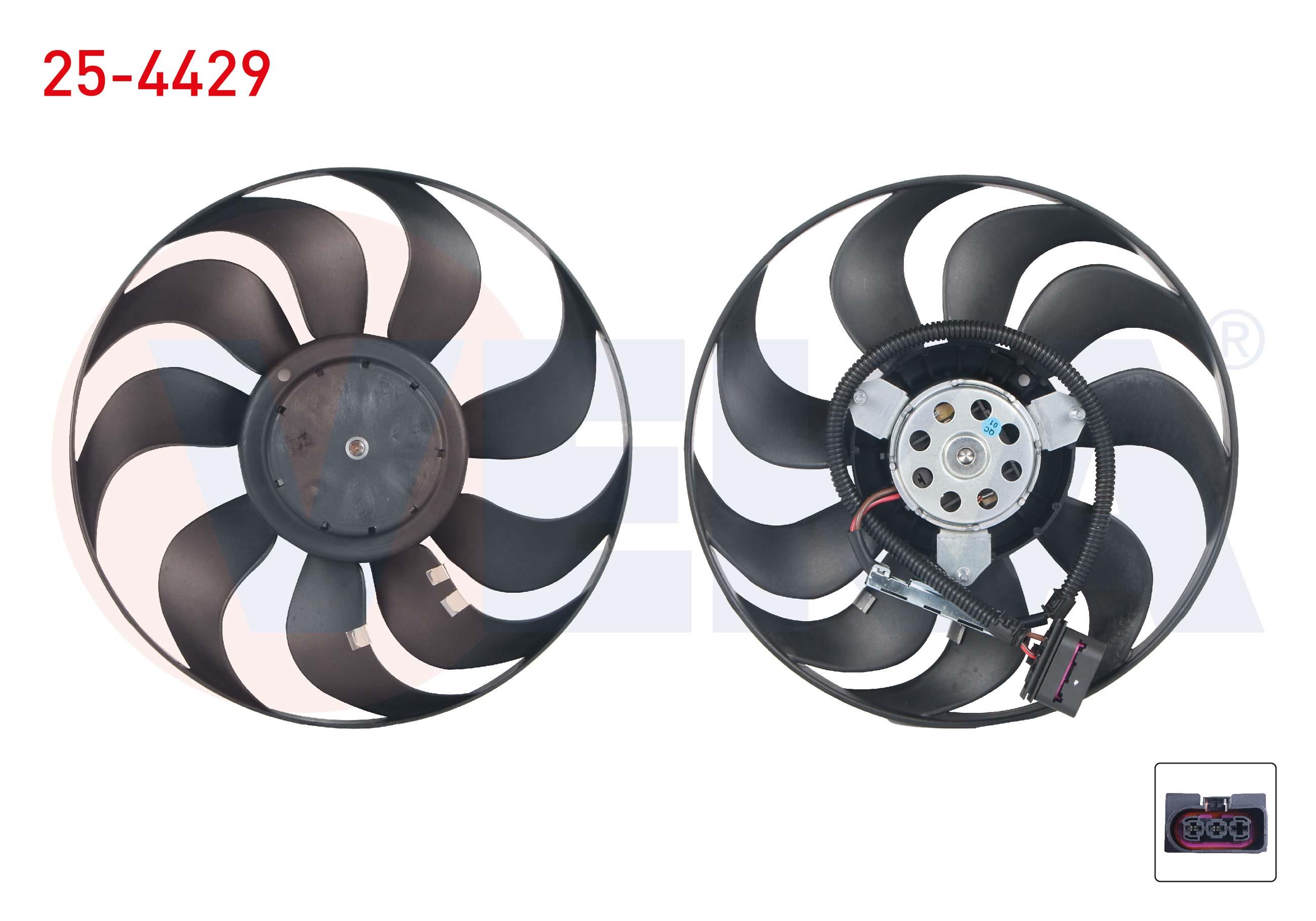 FAN MOTORU (MOTOR+PERVANE) SU RADYATORU VOLKSWAGEN GOLF IV (1J1) 1.6i 16v 1997-2005