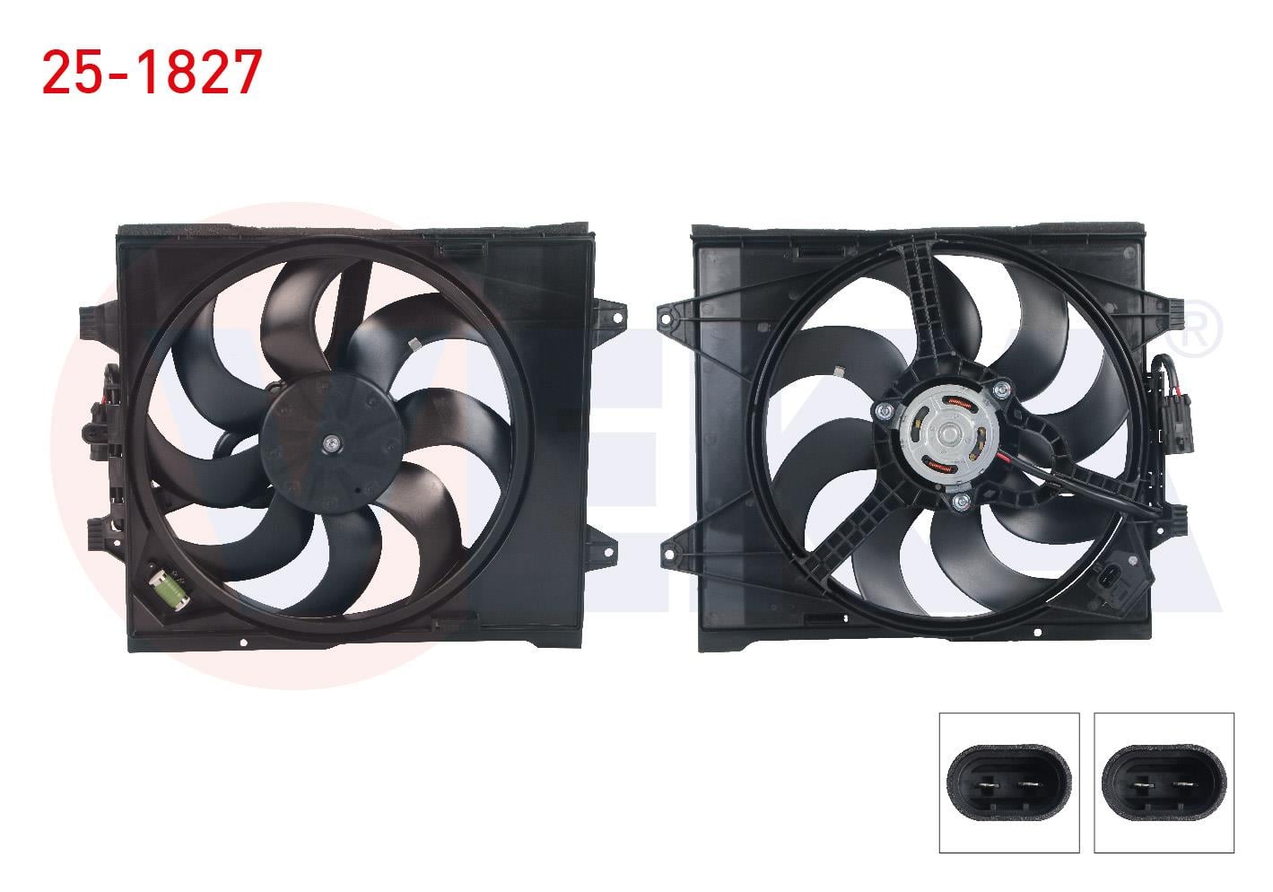 FAN MOTORU (SU+KLIMA) DAVLUMBAZLI TEKLI FAN REZISTANSLI FIAT 500 1.3 MJT - 0.9 - 1.2 - 1.4 2008-2012 / FIAT 500 C 1.3 MJT - 1.2 - 1.4 2009- / FORD KA 1.2i 2008-