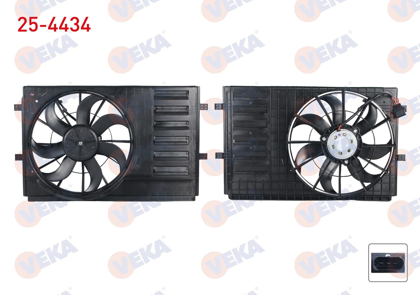 FAN MOTORU (SU+KLIMA) DAVLUMBAZLI TEKLI VOLKSWAGEN POLO (6R,6C) 1.4 2009-