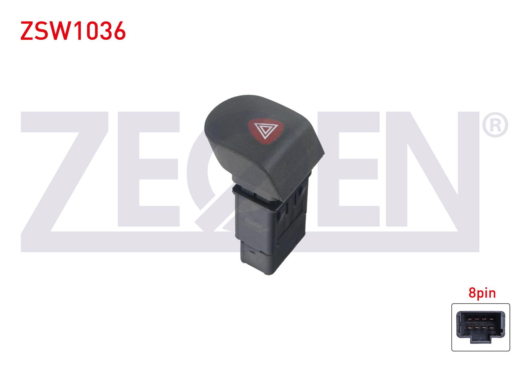 FLASOR ANAHTARI 8 PIN KIRMIZI ISIK RENAULT KANGOO 1998-2008