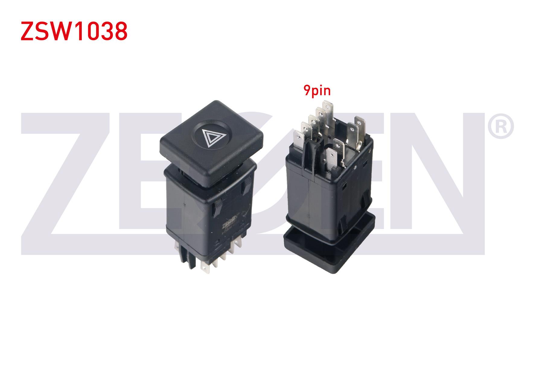 FLASOR ANAHTARI 9 PIN KIRMIZI ISIK RENAULT R9 1985-2000