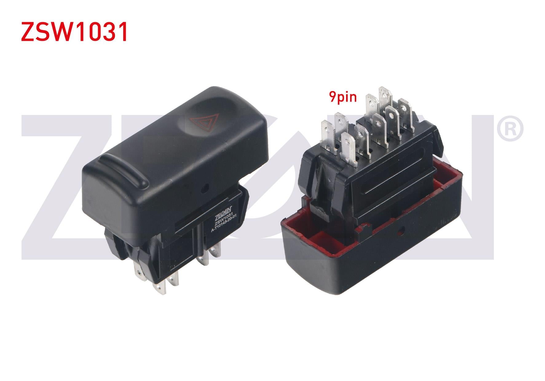 FLASOR ANAHTARI 9 PIN KIRMIZI ISIK RENAULT R19 1988-2001