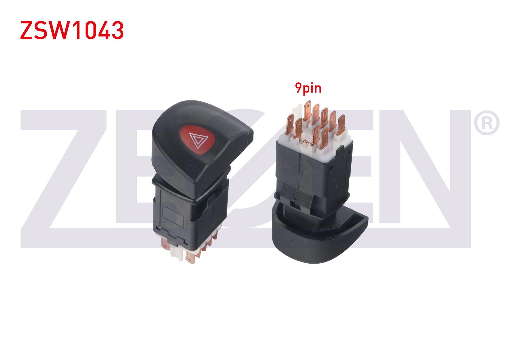 FLASOR ANAHTARI 9 PIN KIRMIZI ISIK RENAULT MEGANE I 1996-2003