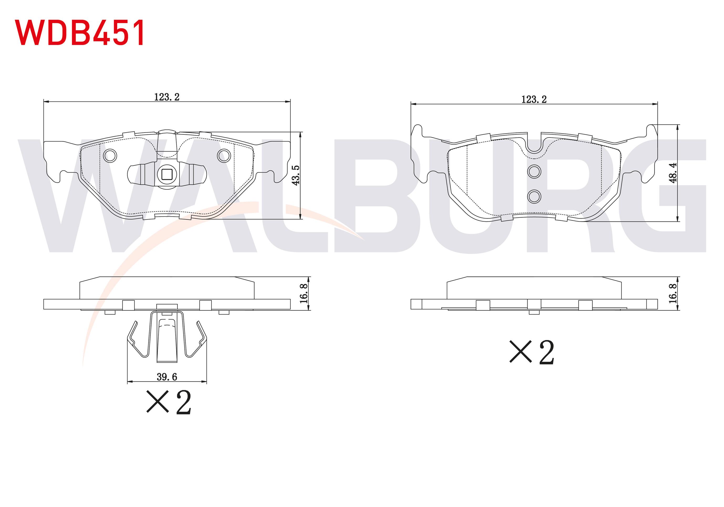 FREN BALATA ARKA BMW 1 SERISI (E81) 116 i 2004-2012/ 120 i 2004-2012/ 1 SERISI (E87) 118 i 2003-2012/ 118 D 2003-2012/ 3 SERISI (E90) 316 Ti 2005-2011/ 320 i 2005-2011/ 318 D 2005-2011