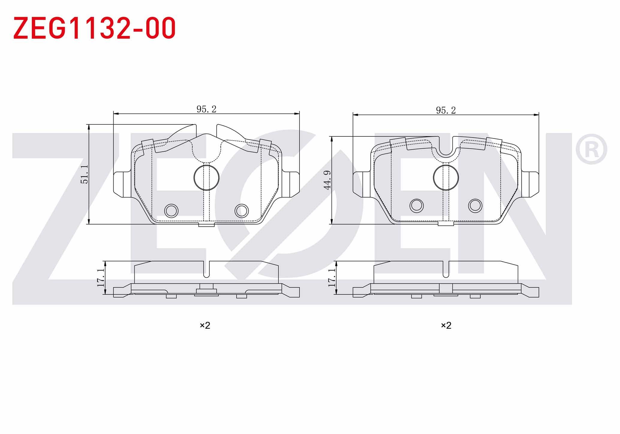 FREN BALATA ARKA BMW 1 SERISI (E87) 116 i 2003-2012/ 118 i 2003-2012/ 120 i 2003-2012/ 1 SERISI (E81) 118 i 2004-2012/ 3 SERISI (E90) 316 Ti 2005-2011/ 318 CL 2005-2011/ 318 D 2005-2011