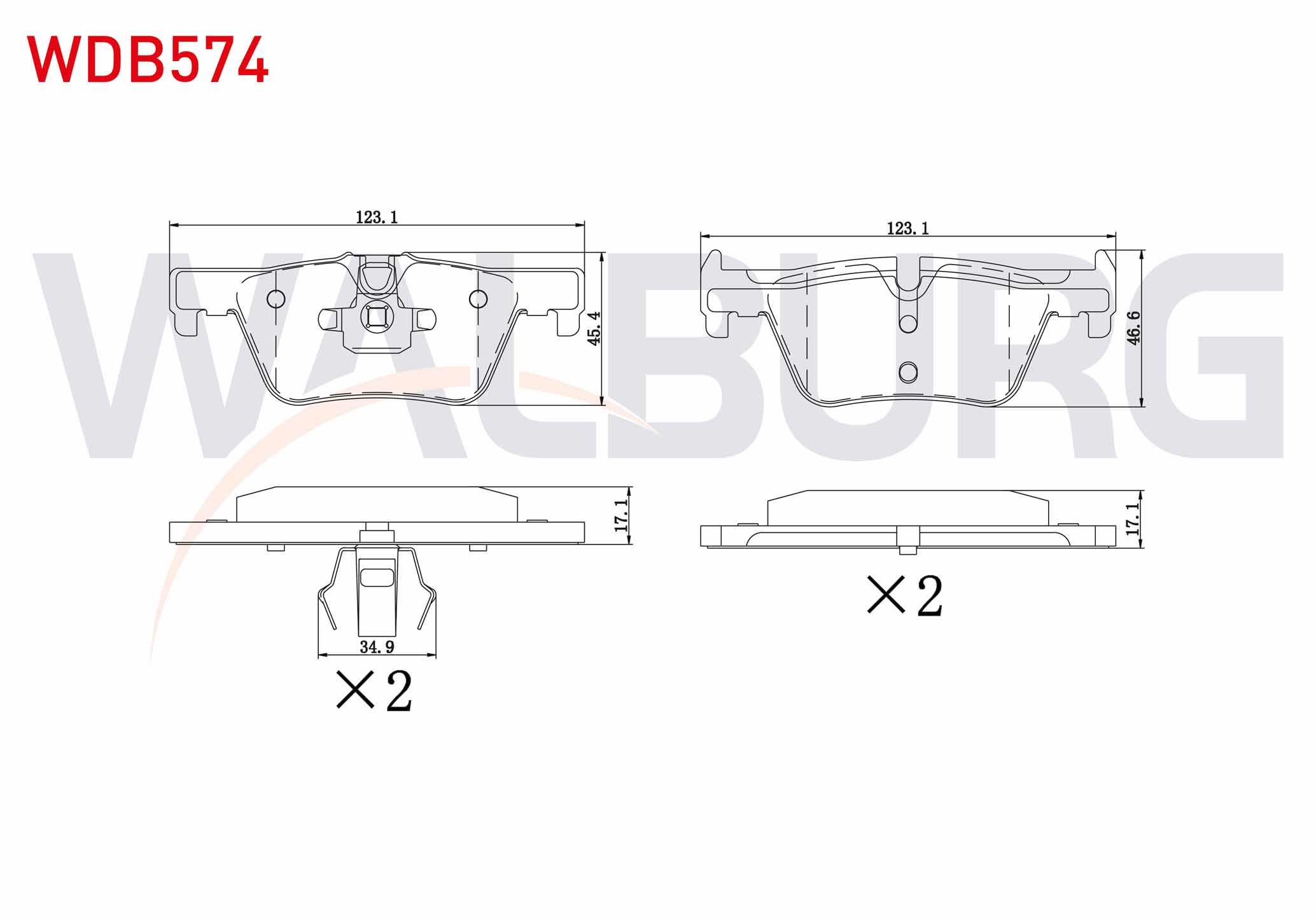 FREN BALATA ARKA BMW 1 SERISI (F20,F21) 116 i 2010-/ 118 i 2010-/ 116 D 2010-/ 120 D 2010-/ 3 SERISI (F30) 320 D 2011-/ 318 i 2011-/ 316 i 2011-/ 330 Xi 2011-