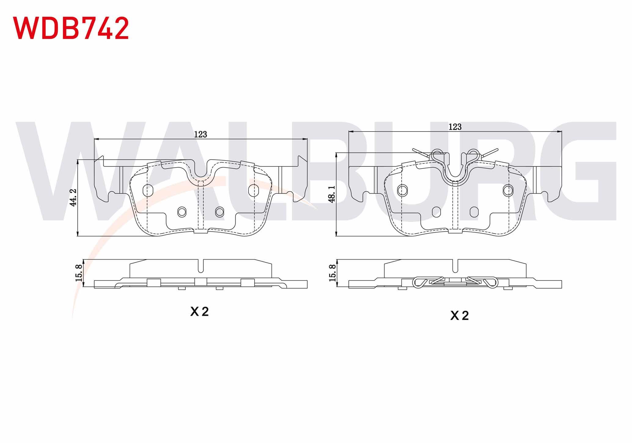 FREN BALATA ARKA BMW 2 SERISI (F45) 218 i 2014-