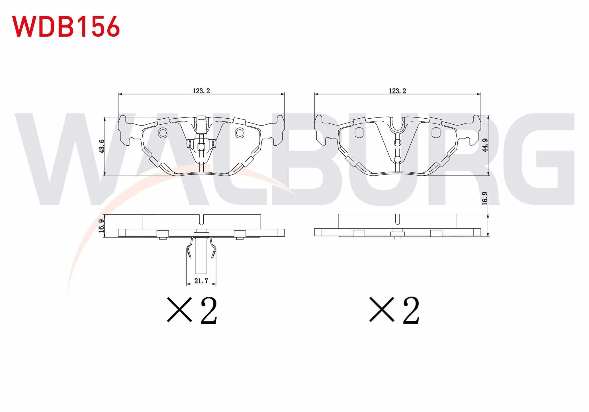 FREN BALATA ARKA BMW 3 SERISI (E36) 318 i 1990-1998/ (E36) 320 i 1990-1998/ (E36) 325 i 1990-1998/ (E36) 328 Ci 1990-1998/ (E46) 320 D 1998-2005/ (E46) 316 i 1998-2005/ (E46) 325 i 1998-2005