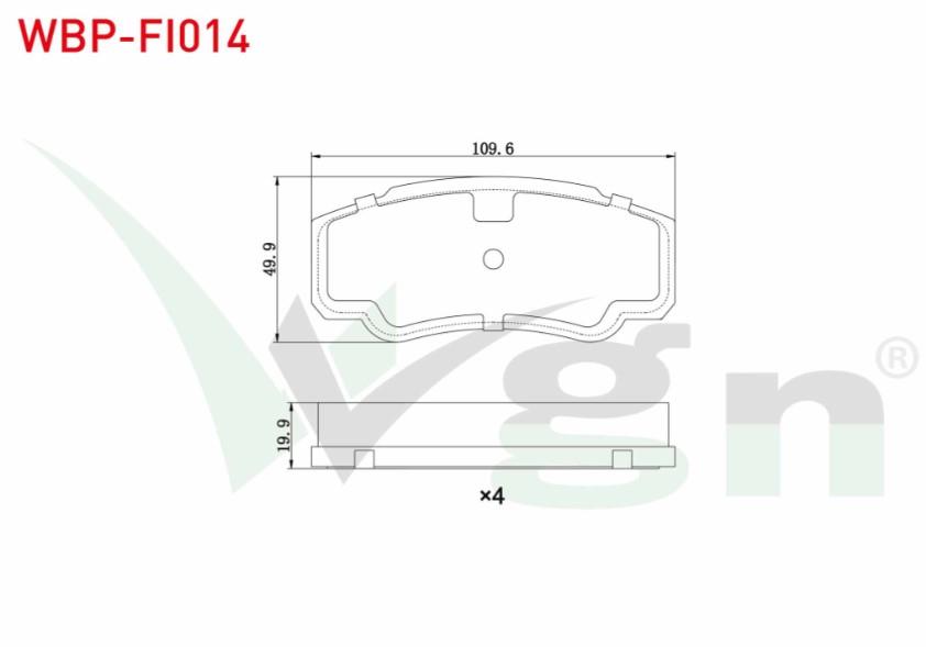 FREN BALATA ARKA FIAT DUCATO (244) 2.8 TDI 2002-2006/ DUCATO 2.3 JTD 2002-2006/ DUCATO 2.8 D 2002-2006/ PEUGEOT BOXER II 2.0 HDI 2002-2006/ CITROEN JUMPER II 2.8 HDI 2002-2006