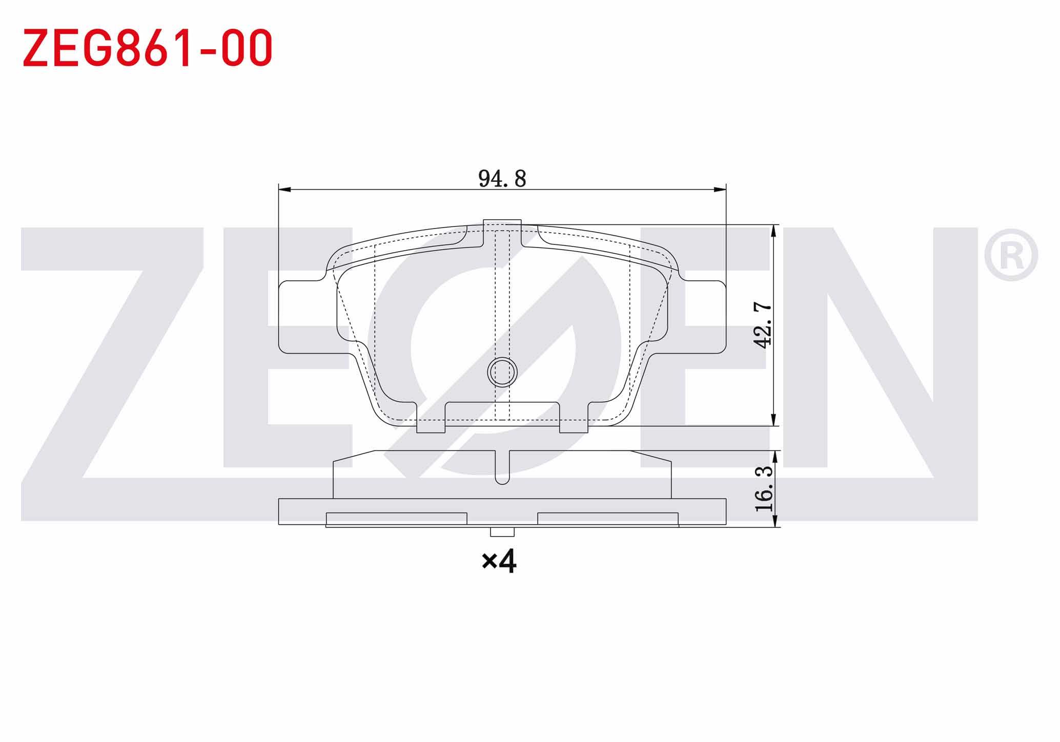 FREN BALATA ARKA FIAT LINEA 1.4 T-JET 2007-/ BRAVO II (198) 1.6 MJT 2006-/ STILO 1.6 16v 2001-2010/ BRAVO II 1.6 2006-/ALFA ROMEO MITO 1.4 T 2008-/ MITO (955) 1.6 JTD 2008-/