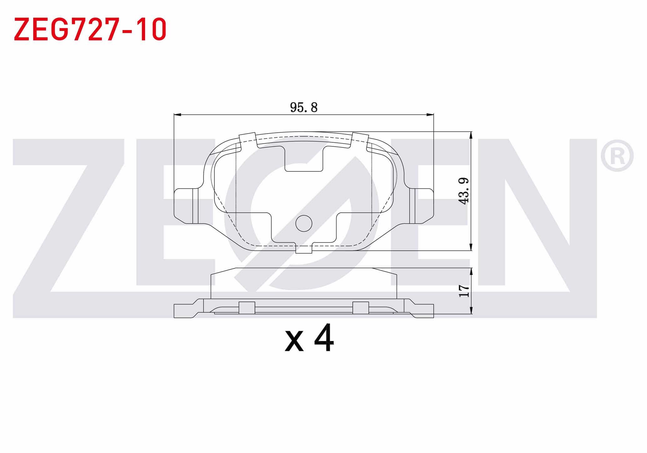 FREN BALATA ARKA FIAT LINEA 1.6 MJT 2007- / LINEA 1.4 T-JET 2007- / ALFA ROMEO 147 (937) 1.6 2001-2010 / 147 (937) 1.9 JTD 2001-2010