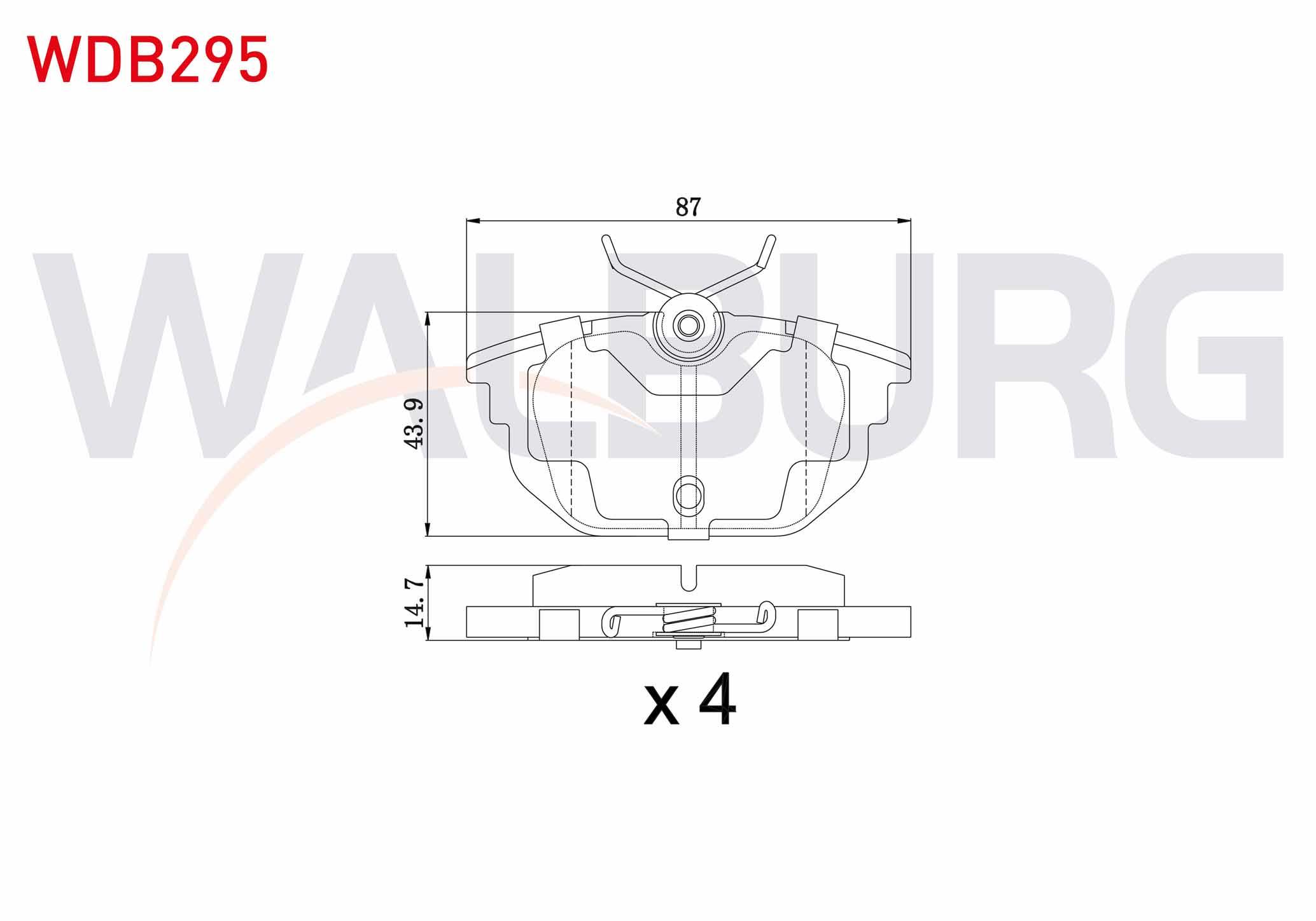 FREN BALATA ARKA FIAT MAREA 2.0i 1996-2007/ BRAVA 2.0i HGT 20v 1995-2002/ BRAVO 2.0i 20v HGT 1995-2004/ A.ROMEO 145 1.4 1994-2001/ 1.6 1994-2001/ 1.9 TD 1994-2001/ 146 1.4 1994-2001/ 146 1.6 1994-2001