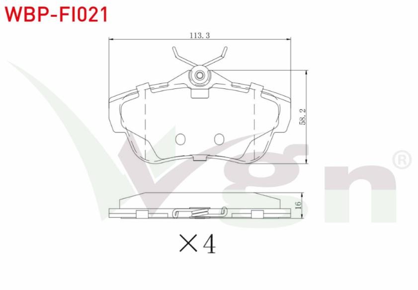 FREN BALATA ARKA FIAT SCUDO (270) 1.6 MJT 2007-/ SCUDO 2.0 MJT 2007-/ CITROEN JUMPY II 1.6 HDI 2006-/JUMPY II 2.0 HDI 2006-/ PEUGEOT EXPERT 1.6 HDI 2007-/ EXPERT 2.0 HDI 2007-