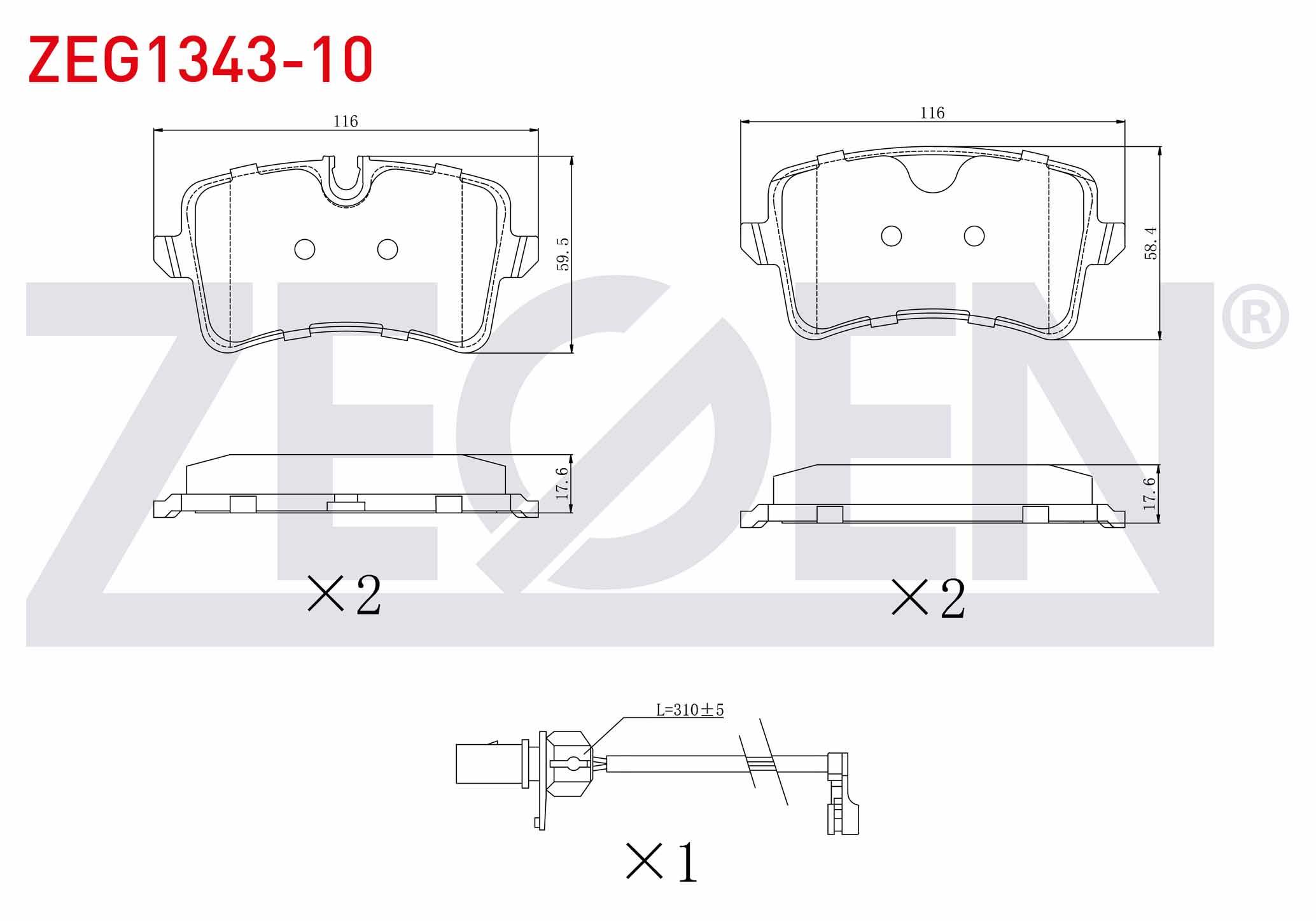 FREN BALATA ARKA FISLI AUDI A6 (4G2,C7) 2.0 TFSI 2010-/ 3.0 TDI 2010-/ 2.0 TDI 2010-/ A7 (4GA) 2.8 FSI 2010-/ 3.0 TDI 2010-/ A8 (4H_) 3.0 TFSI 2009-/ 3.0 TDI 2009-/ PORSCHE MACAN (95B) 2.0 2014-