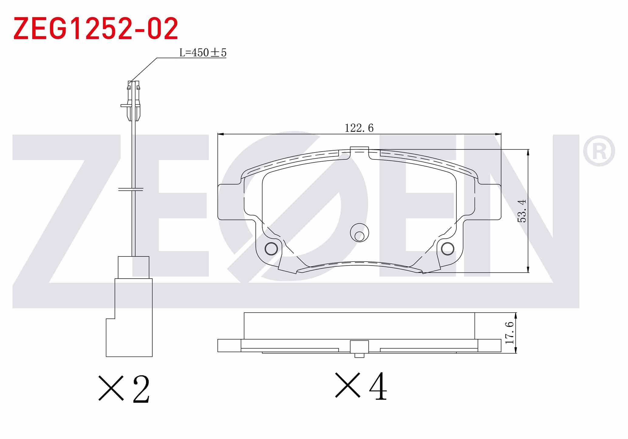 FREN BALATA ARKA FISLI FORD TRANSIT (V347) 2.2 TDCI - 2.4 TDCI - 3.2 TDCI 2006-2014 / TRANSIT (V348) 2.2 TDCI 2006-2014