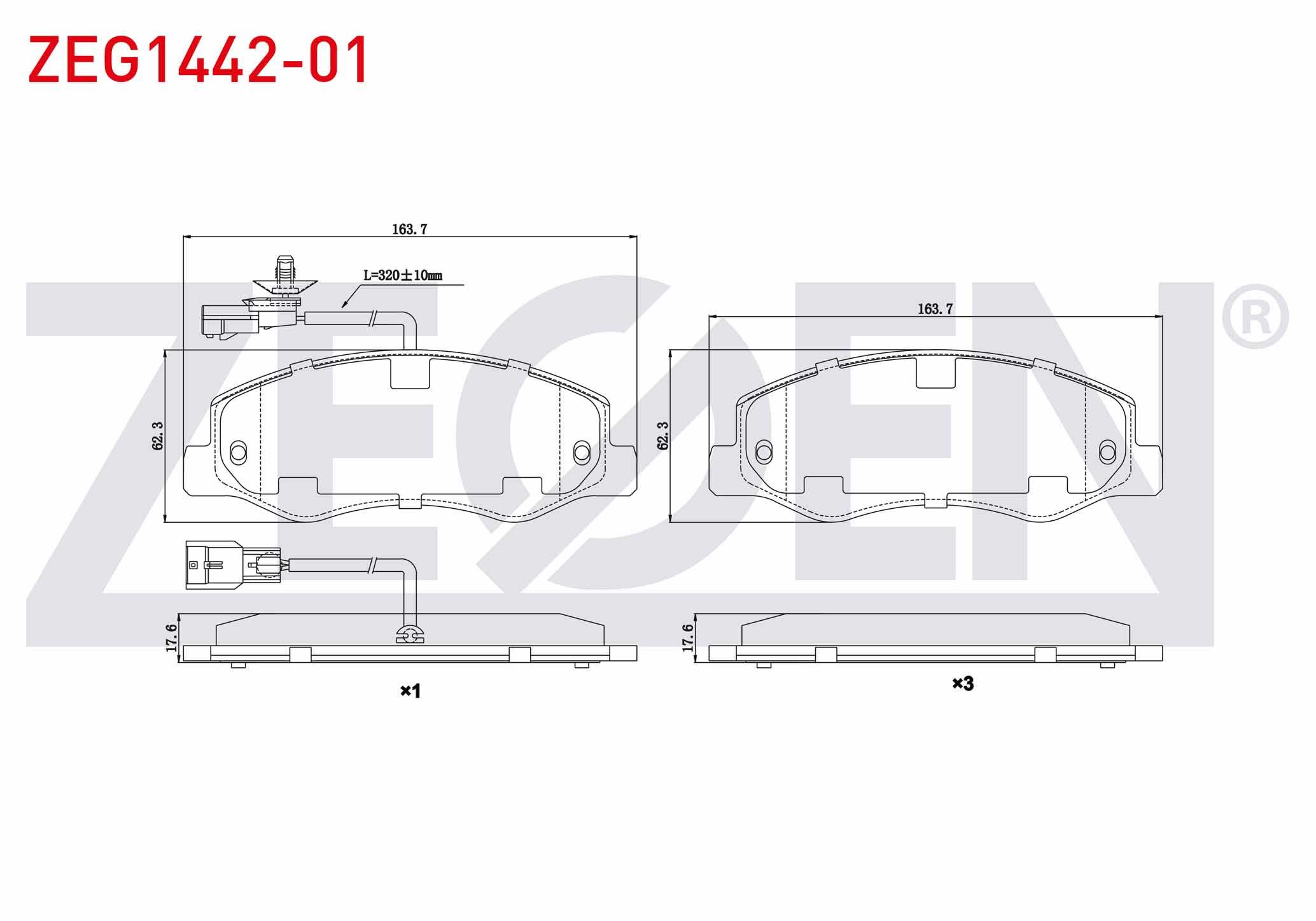 FREN BALATA ARKA FISLI RENAULT MASTER III (FV) 2.3 DCI CIFT TEKER 2010- / OPEL MOVANO B 2.3 DCI 2010- / KARSAN JEST 2.3 D 2012-