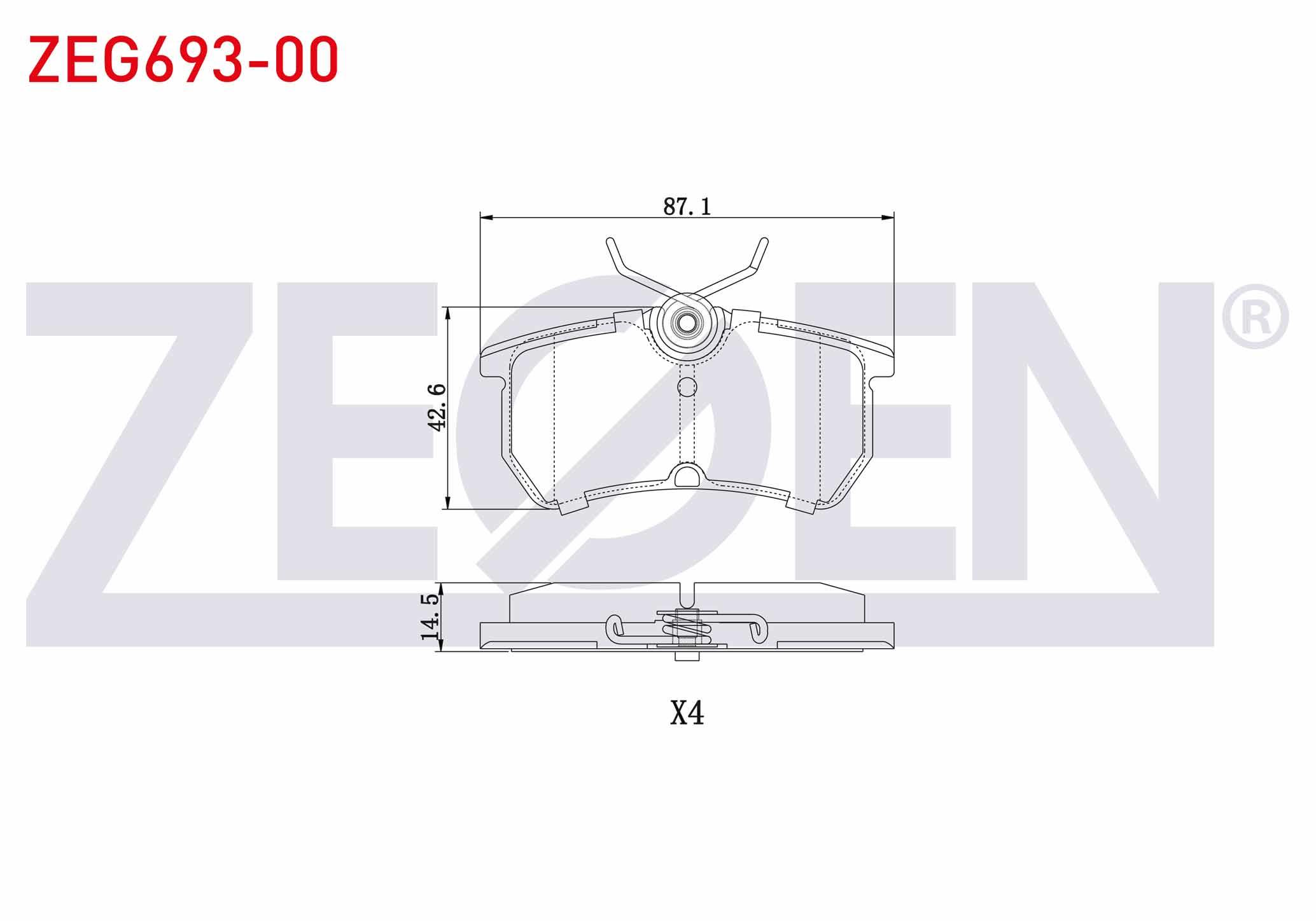 FREN BALATA ARKA FORD FOCUS I 1.6i 16v 1998-2004/ FOCUS I 1.8i 16v 1998-2004/ FOCUS I 1.8 TDCI 1998-2004/ FOCUS I 2.0i 16v 1998-2004/ FOCUS I 1.6 TDCI 1998-2004 / FOCUS I 1.4i 16v 1998-2004