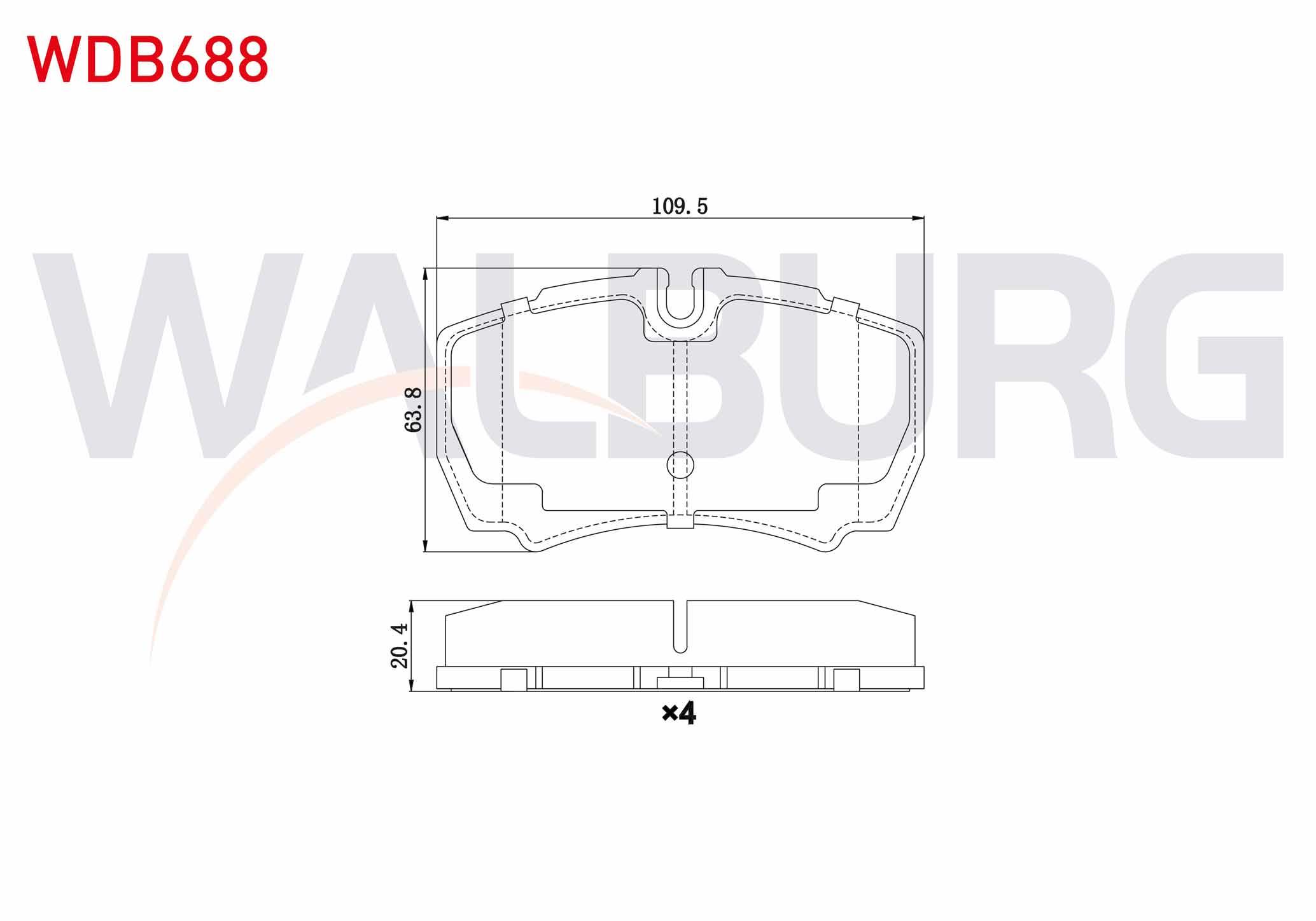 FREN BALATA ARKA FORD TRANSIT (V347) 2.4 TDCI 2006-2014 / 3.2 TDCI 2006-2014 / IVECO DAILY III 2.8i 1999-2006 / DAILY IV 2.3i 2006-2011 / DAILY V 2.3i 2011-2014/ DAILY V 3.0 2011-2014