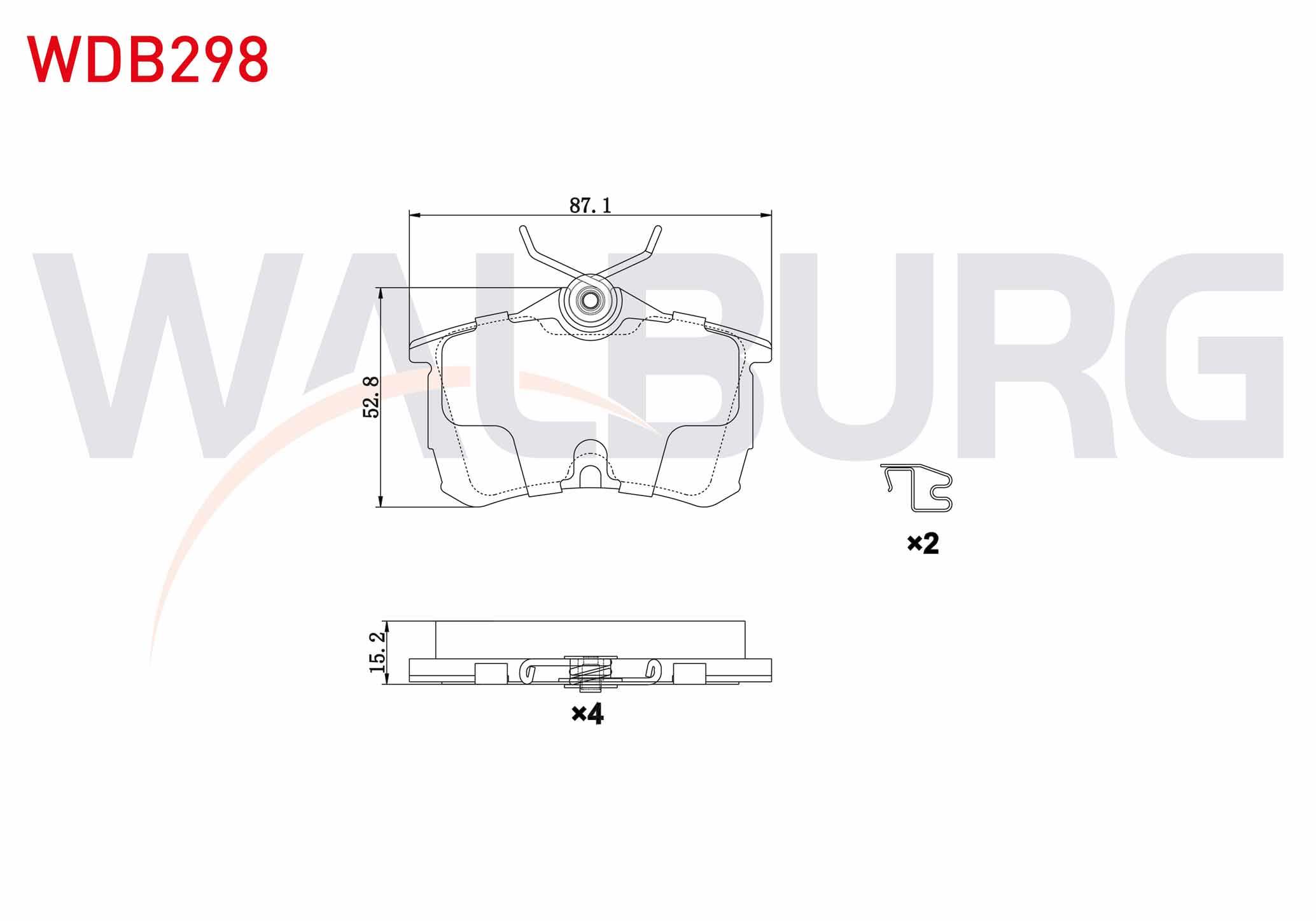 FREN BALATA ARKA HONDA ACCORD VII (CL) 1.6i 16v 2003-2008 / ACCORD VII (CL) 2.0 16v 2003-2008