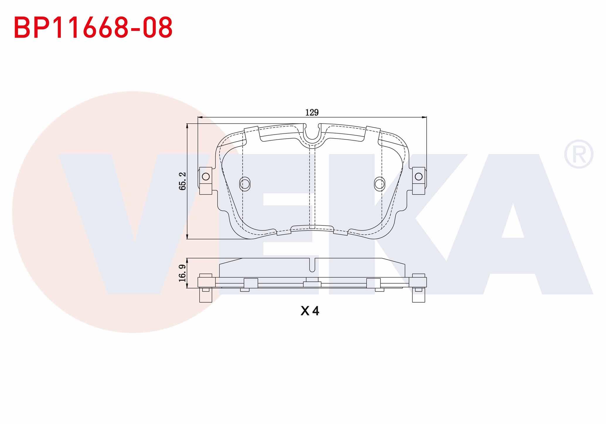 FREN BALATA ARKA IKAZLI AUDI Q7 (4M) 3.0 TDI 2015-