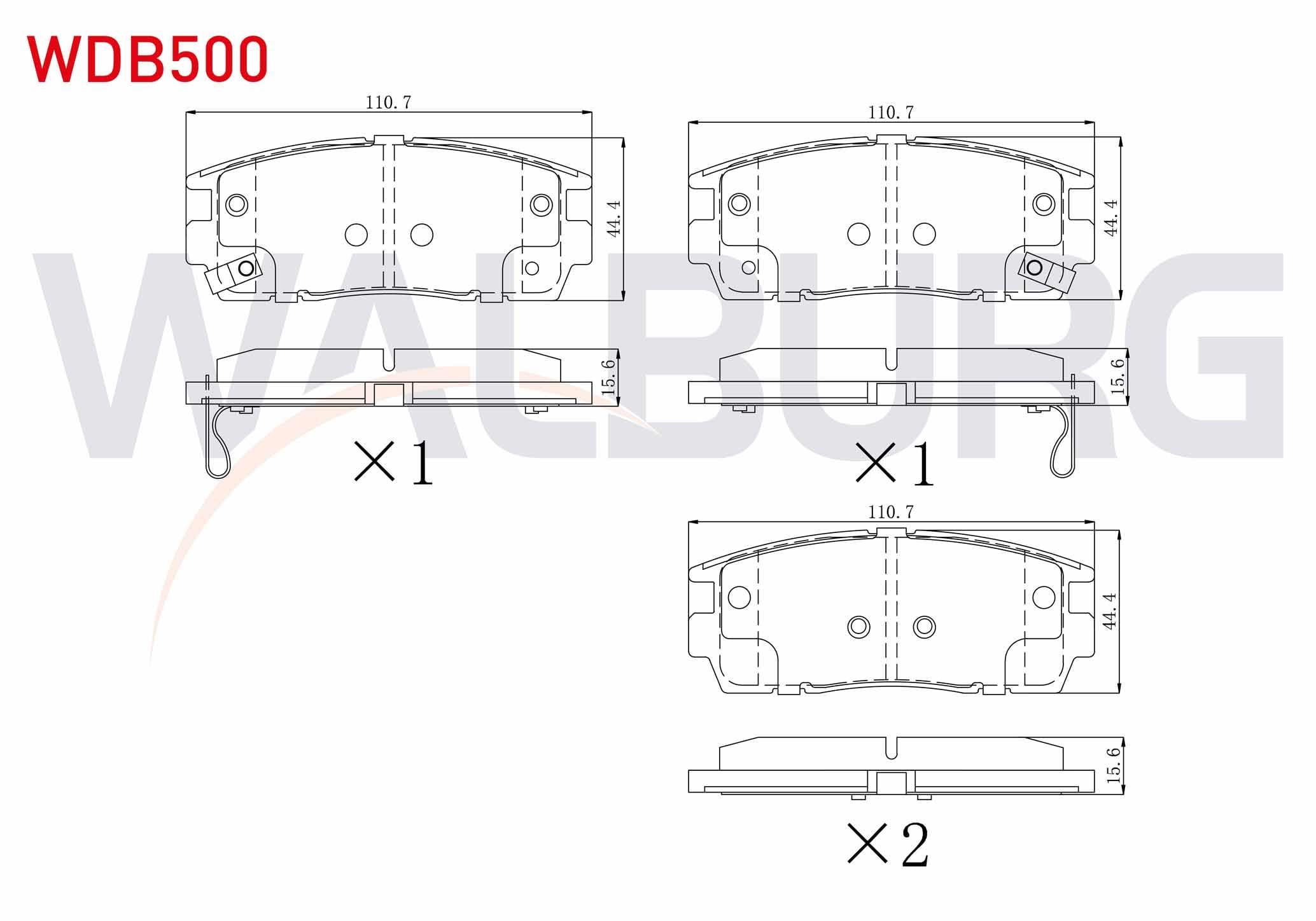FREN BALATA ARKA IKAZLI CHEVROLET CAPTIVA (C100) 2.0 D 2006-2012 / CAPTIVA (C140) 2.0 D 2012-2014 / OPEL ANTARA 2.0 CDTI A-T 2007-