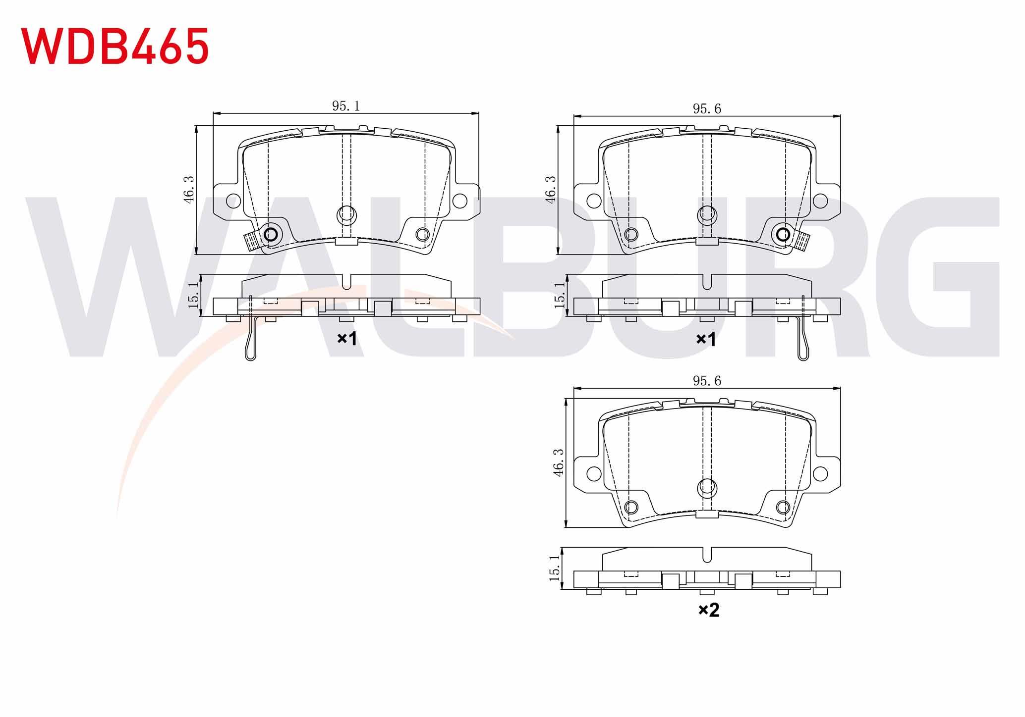 FREN BALATA ARKA IKAZLI HONDA CIVIC VIII 1.4 2005-2012 / HONDA CIVIC VIII 1.8 2005-2012
