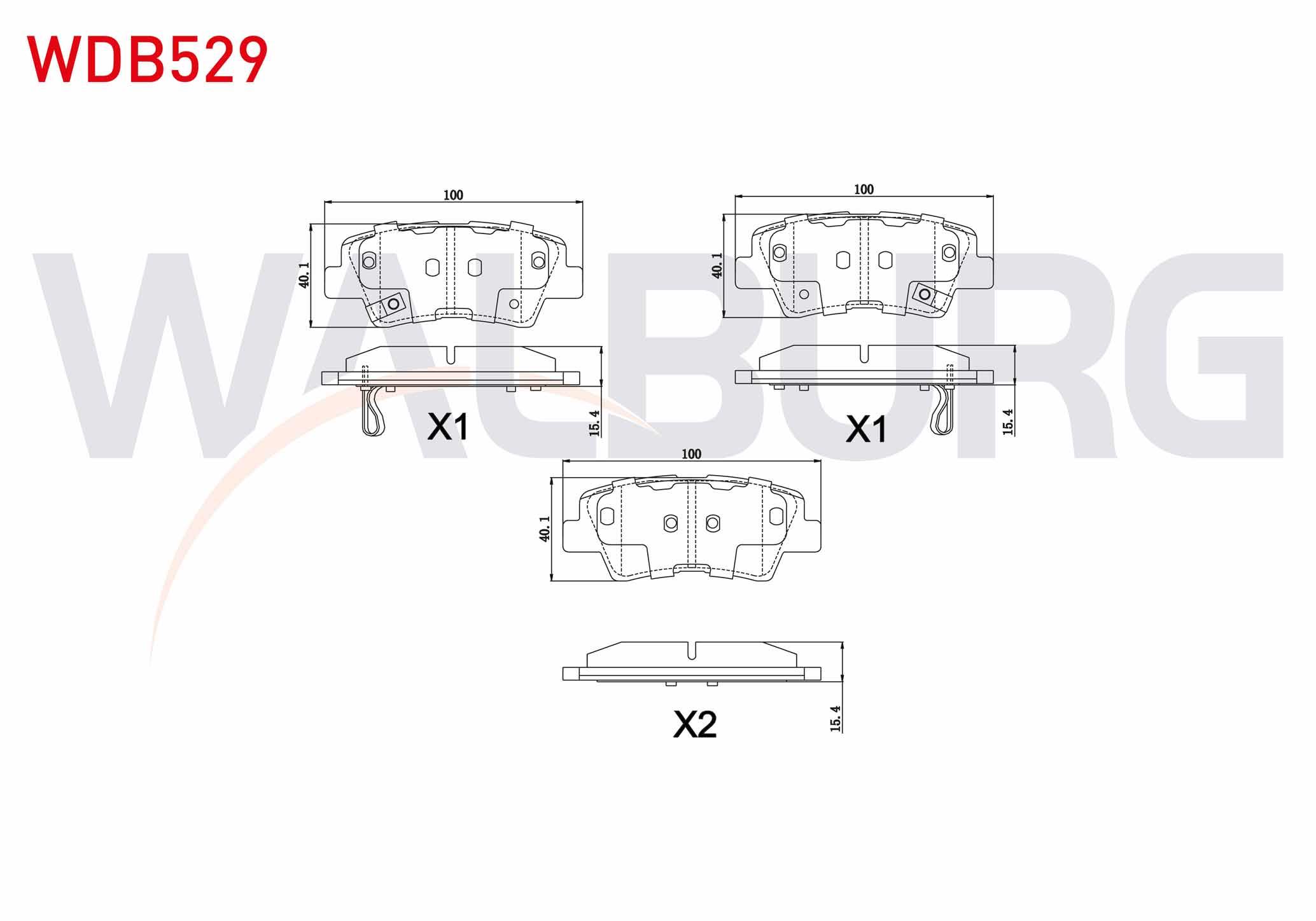 FREN BALATA ARKA IKAZLI HYUNDAI ELANTRA 1.6 D-CVVT 2011-2015/ SONATA V 2.0 VVTI 2005-2010 / KIA SOUL (AM) 1.6 CRDI 2009-/ OPTIMA 1.7 CRDI 2012-